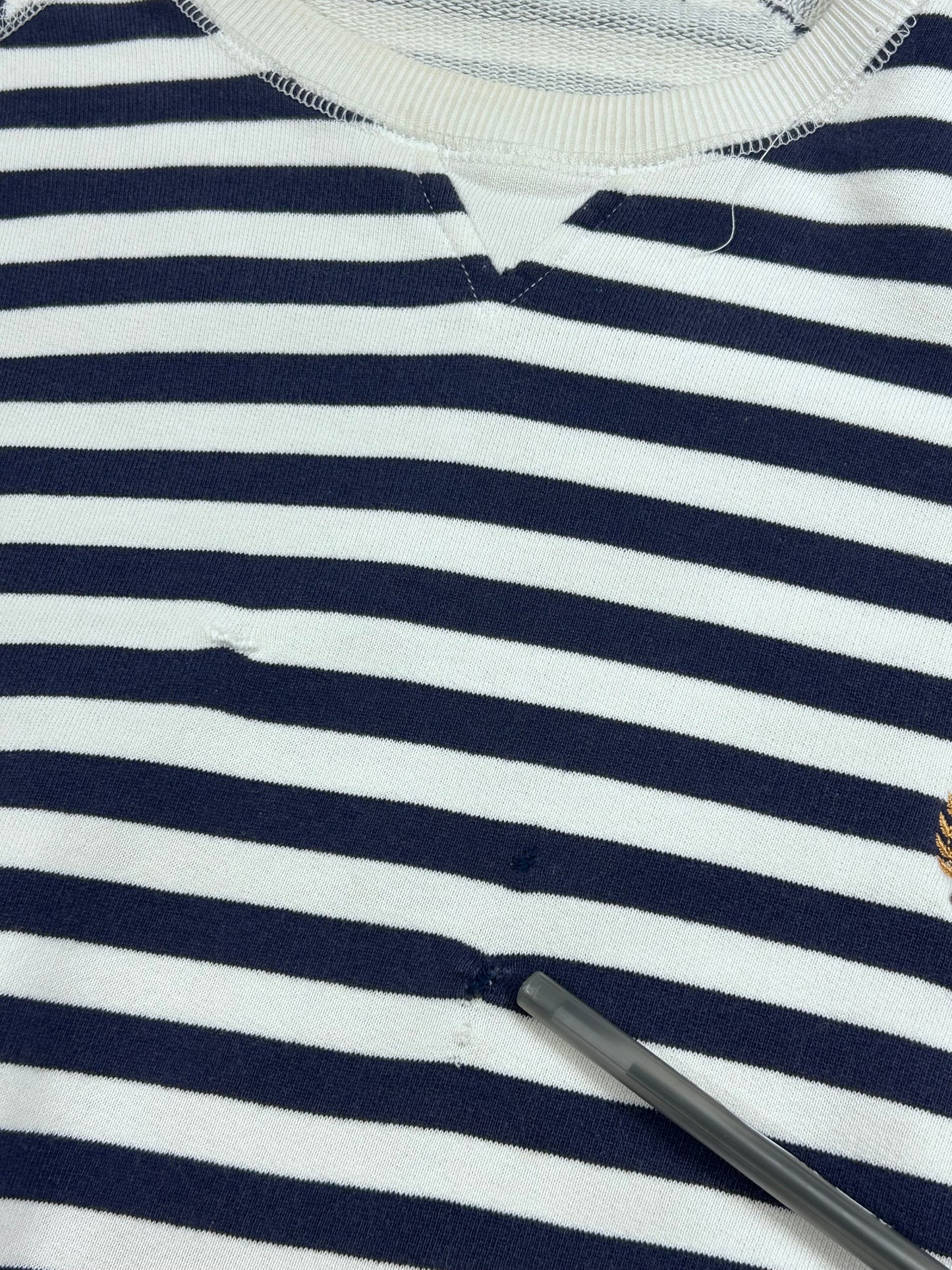 Y2K Polo Striped Crewneck