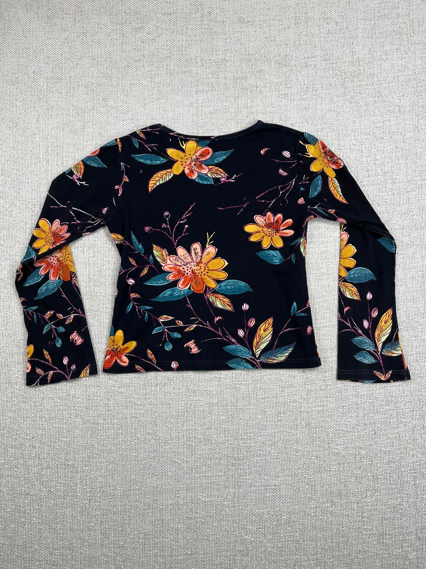 80's Floral Long Sleeve Shirt