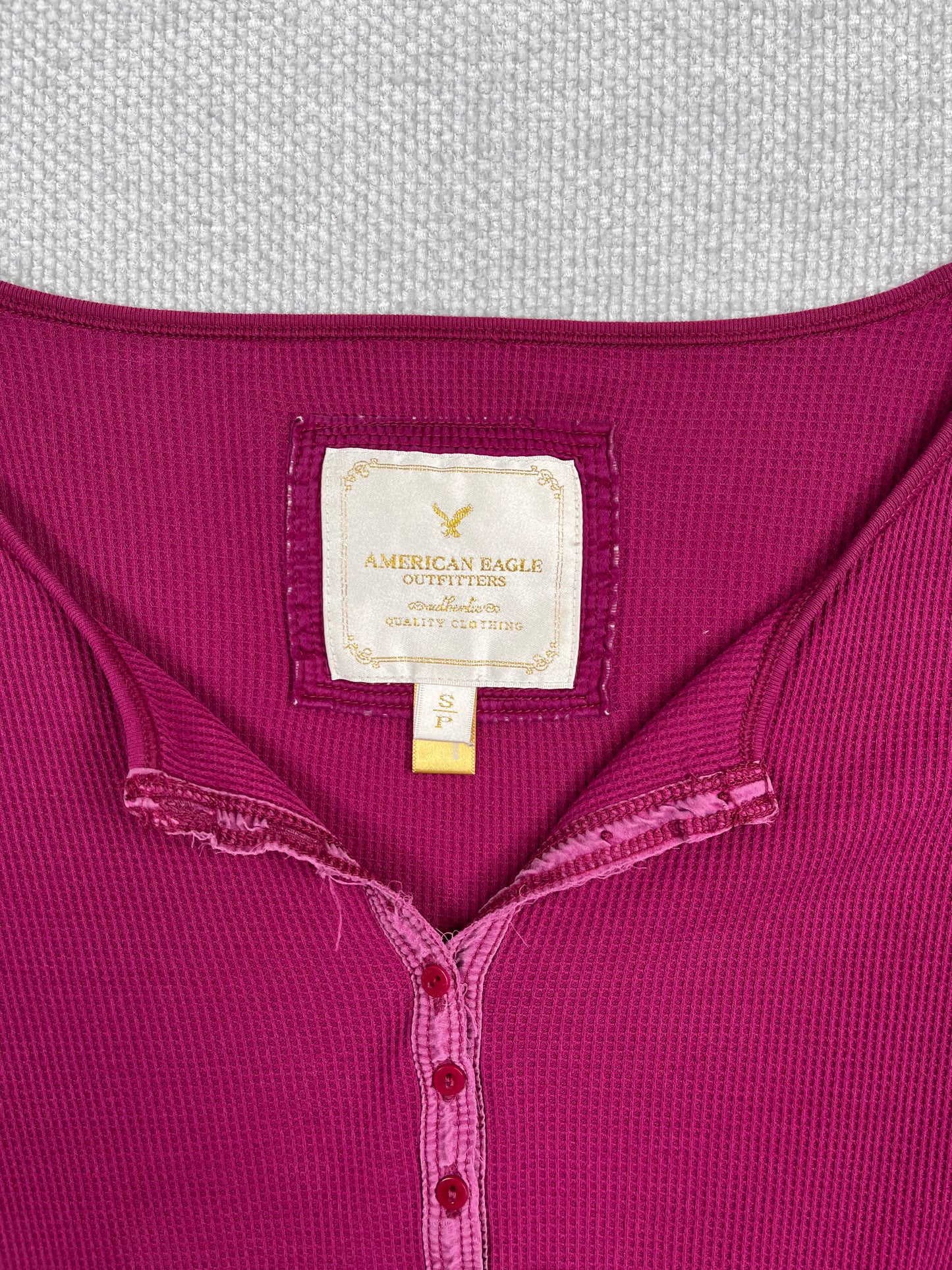Y2K Thermal Henley Long Sleeve