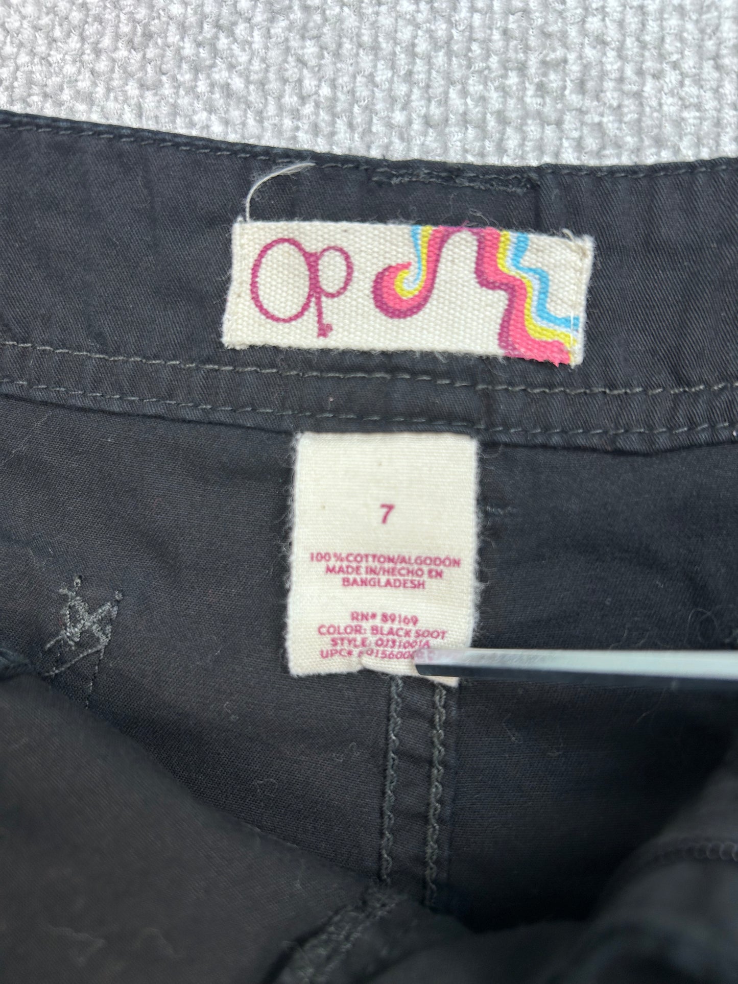 Y2K Cotton Mini Shorts 28”