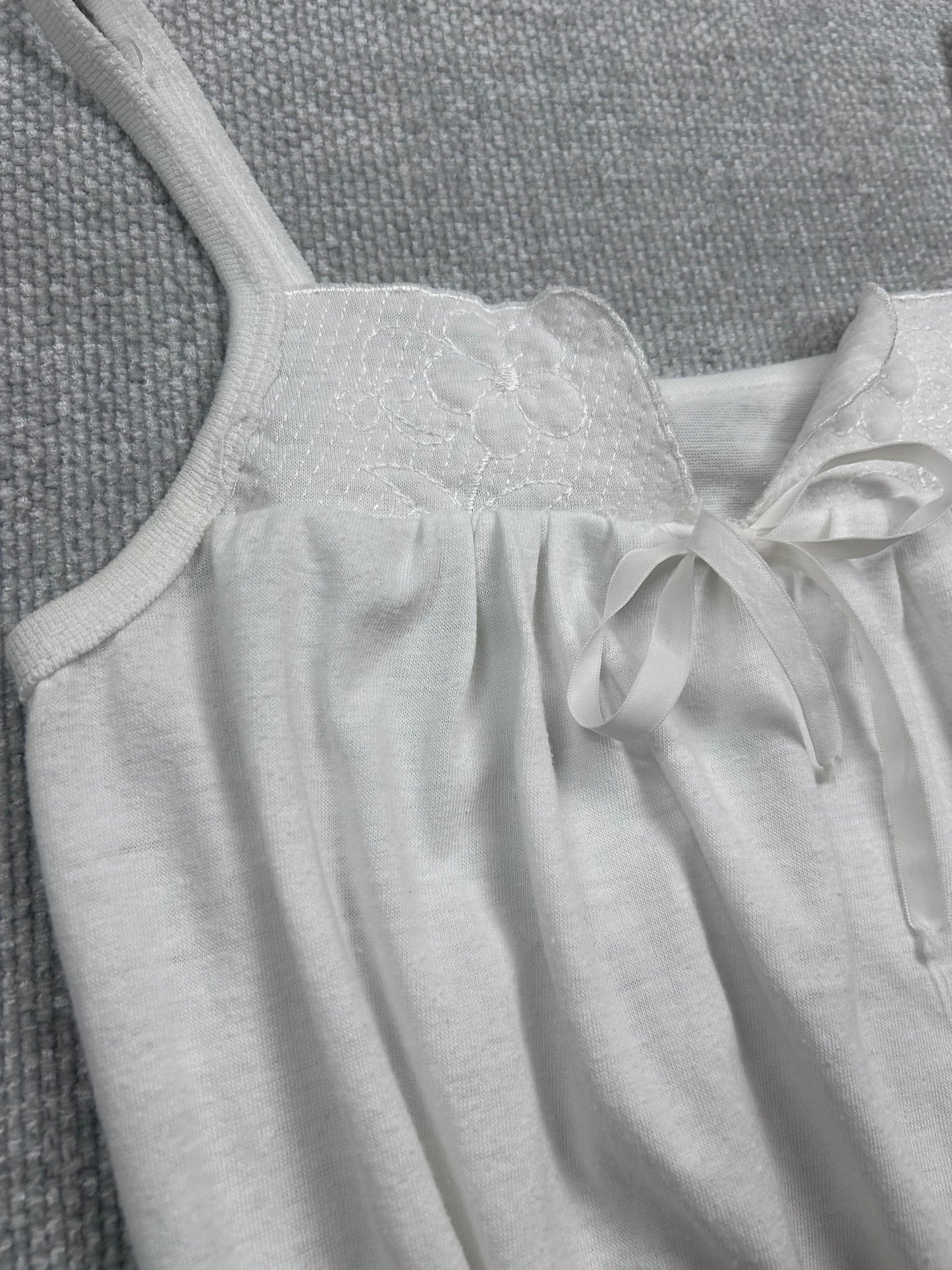 90's White Cotton Camisole