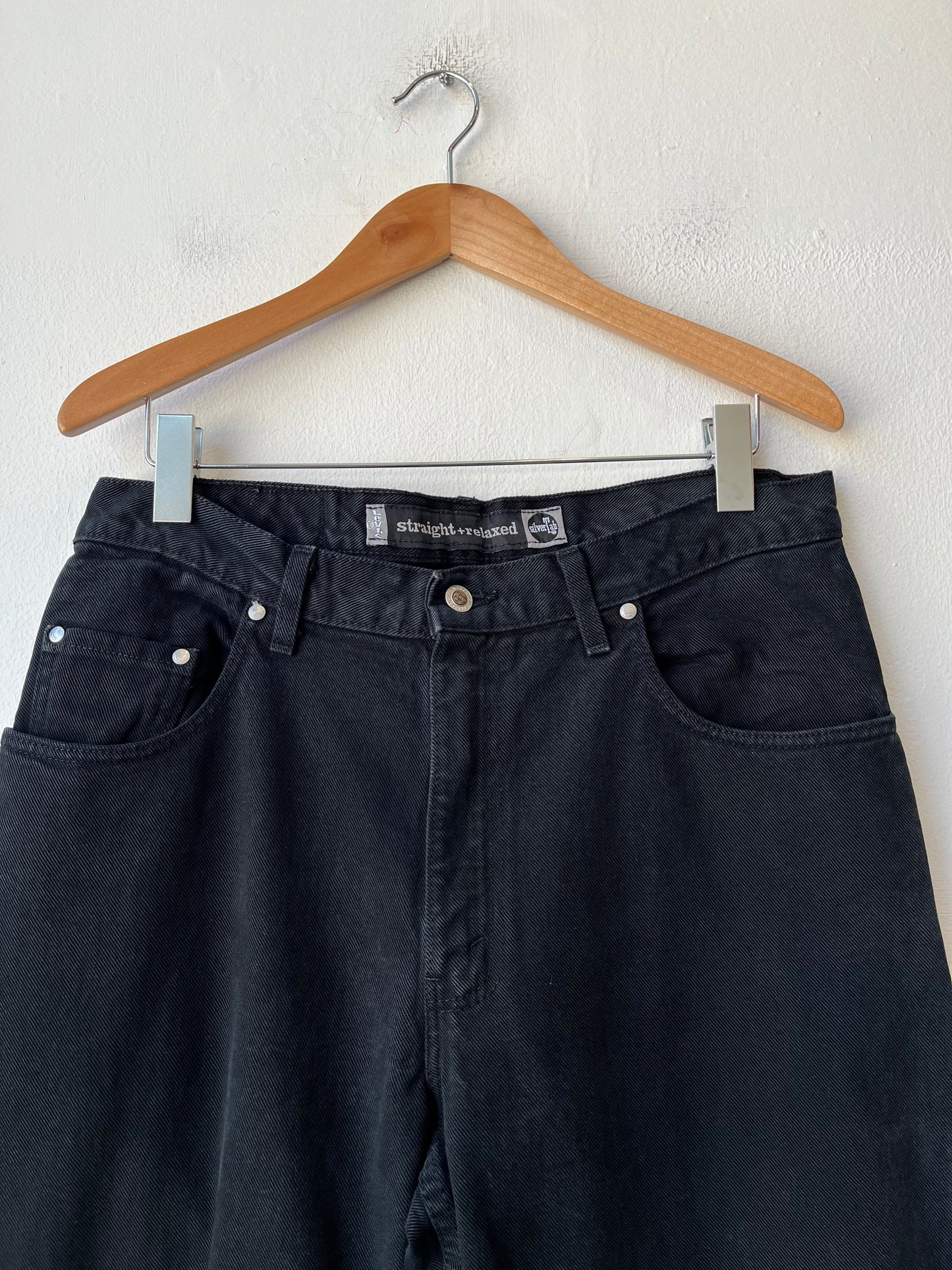 90's Levi's Silver Tab Black Jeans 34"