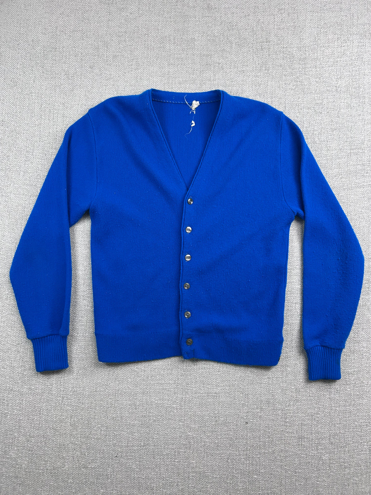 70’s Royal Blue Knit Cardigan