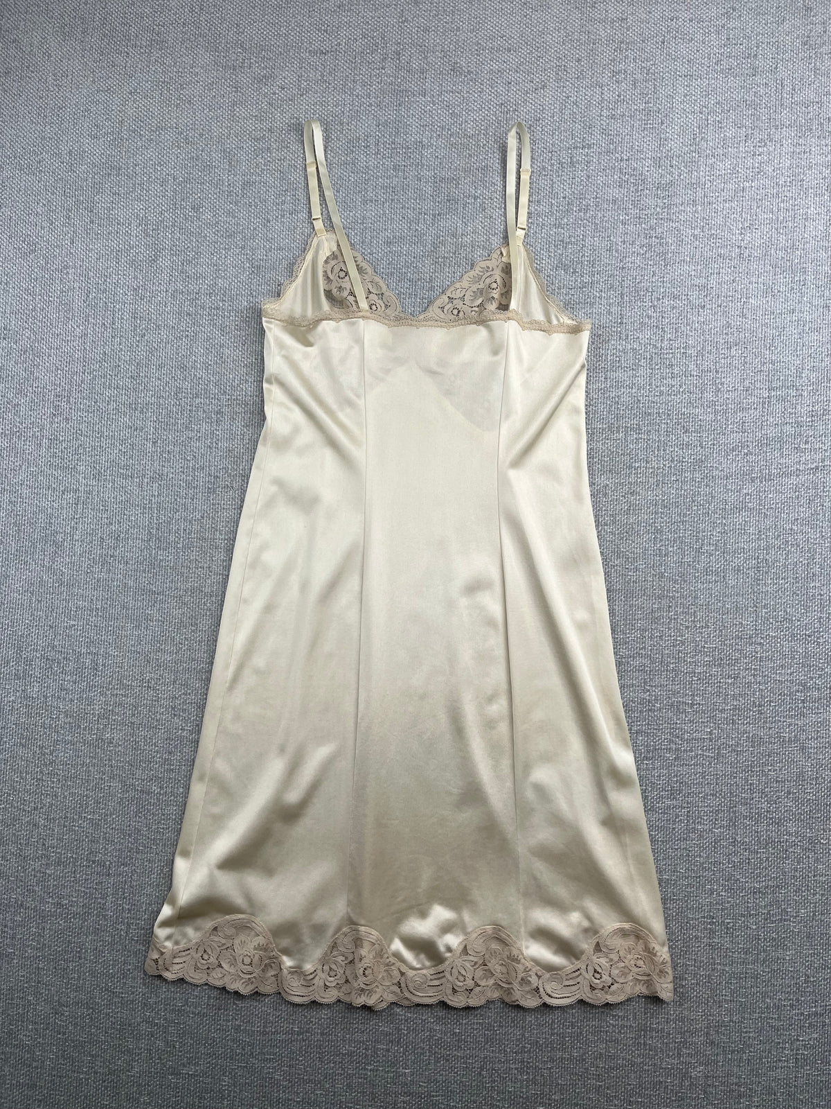 80's Ivory Lace Slip Dress