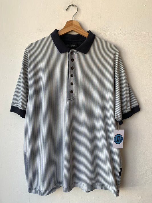 90's Structure Striped Polo