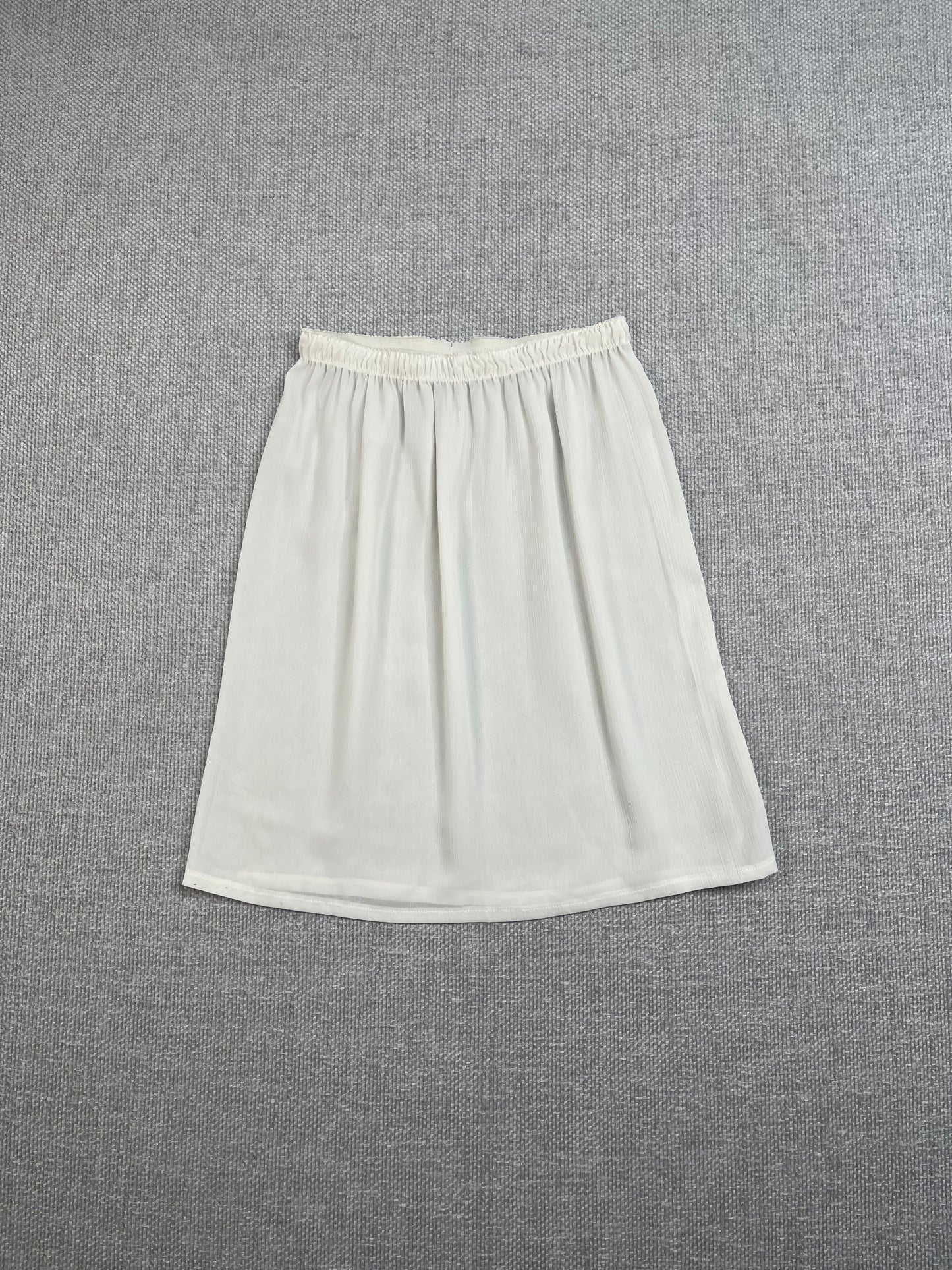 Y2K Sheer White Mini Skirt 23-28”