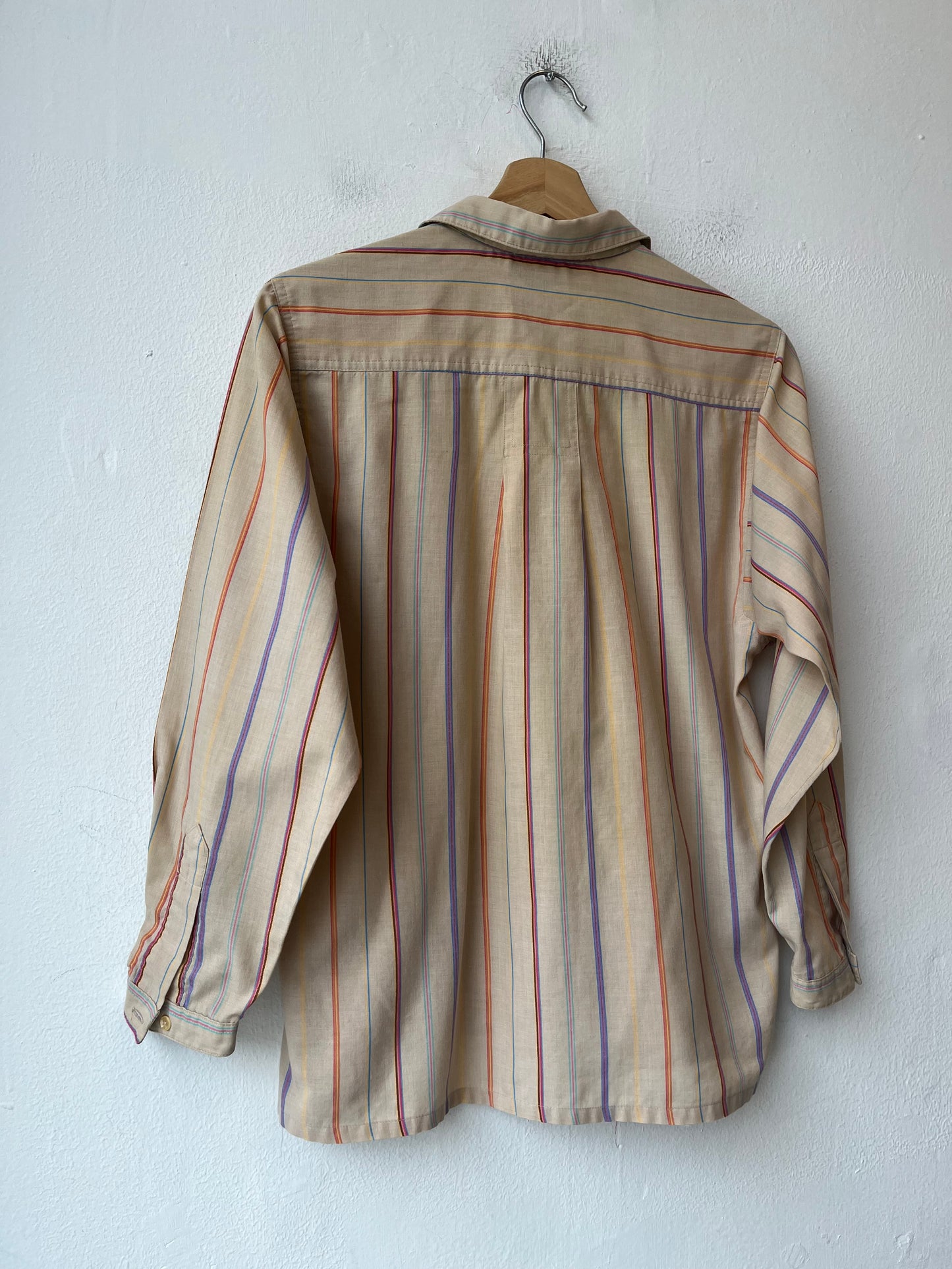 80's Striped Button Down Shirt