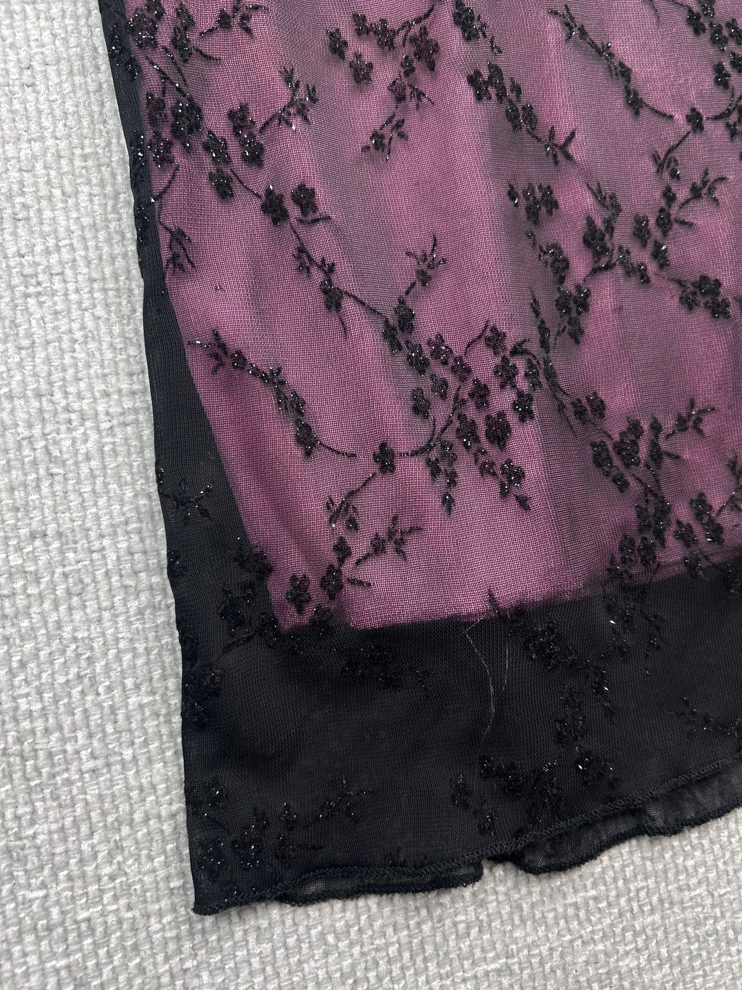 Y2K Floral Mesh Dress