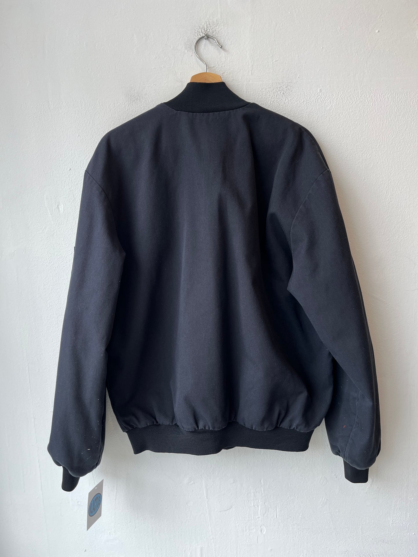 Y2K Black Bomber Work Jacket