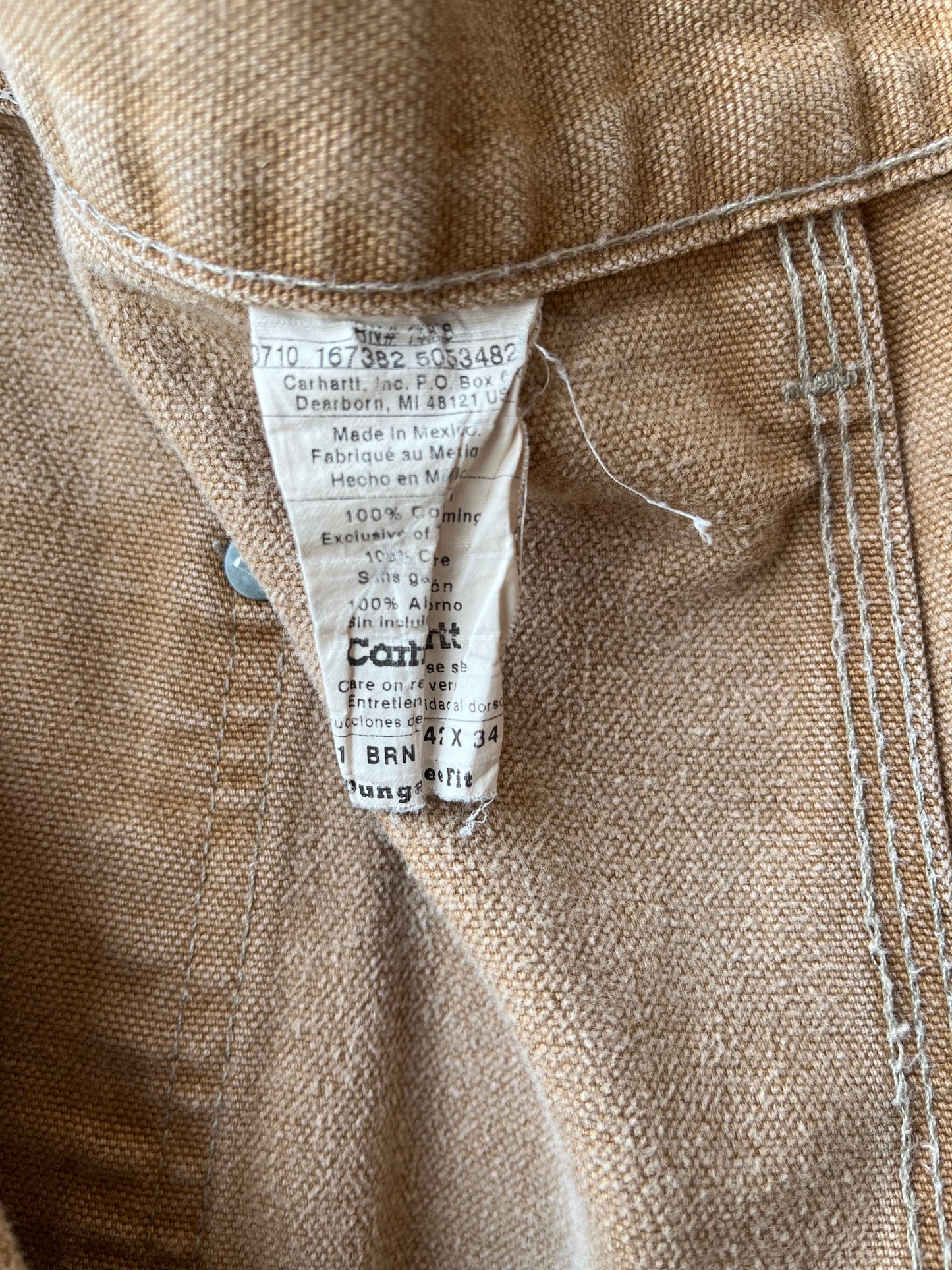 Y2K Carhartt Tan Double Knee 40"