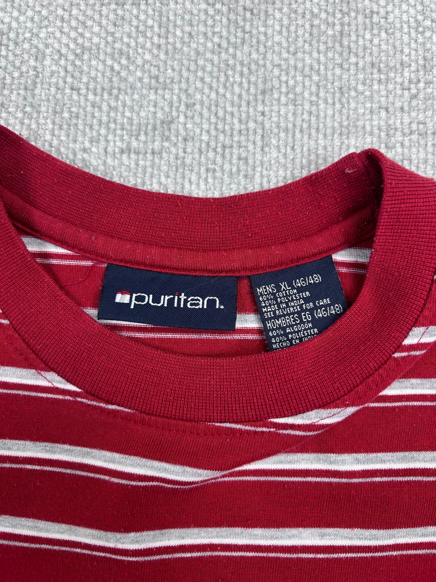 Y2K Red Striped Pocket Tee