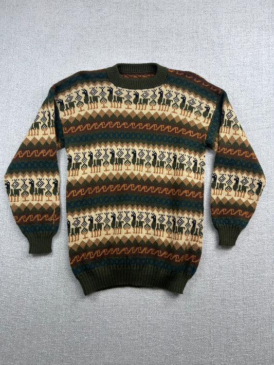90's Alpaca Pattern Sweater