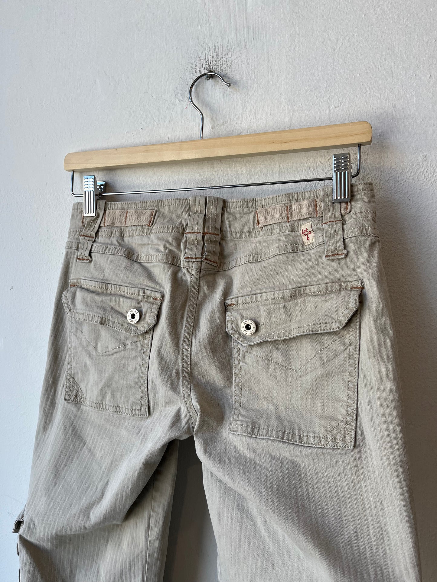 Y2K Low Rise Cargo Pants 27"