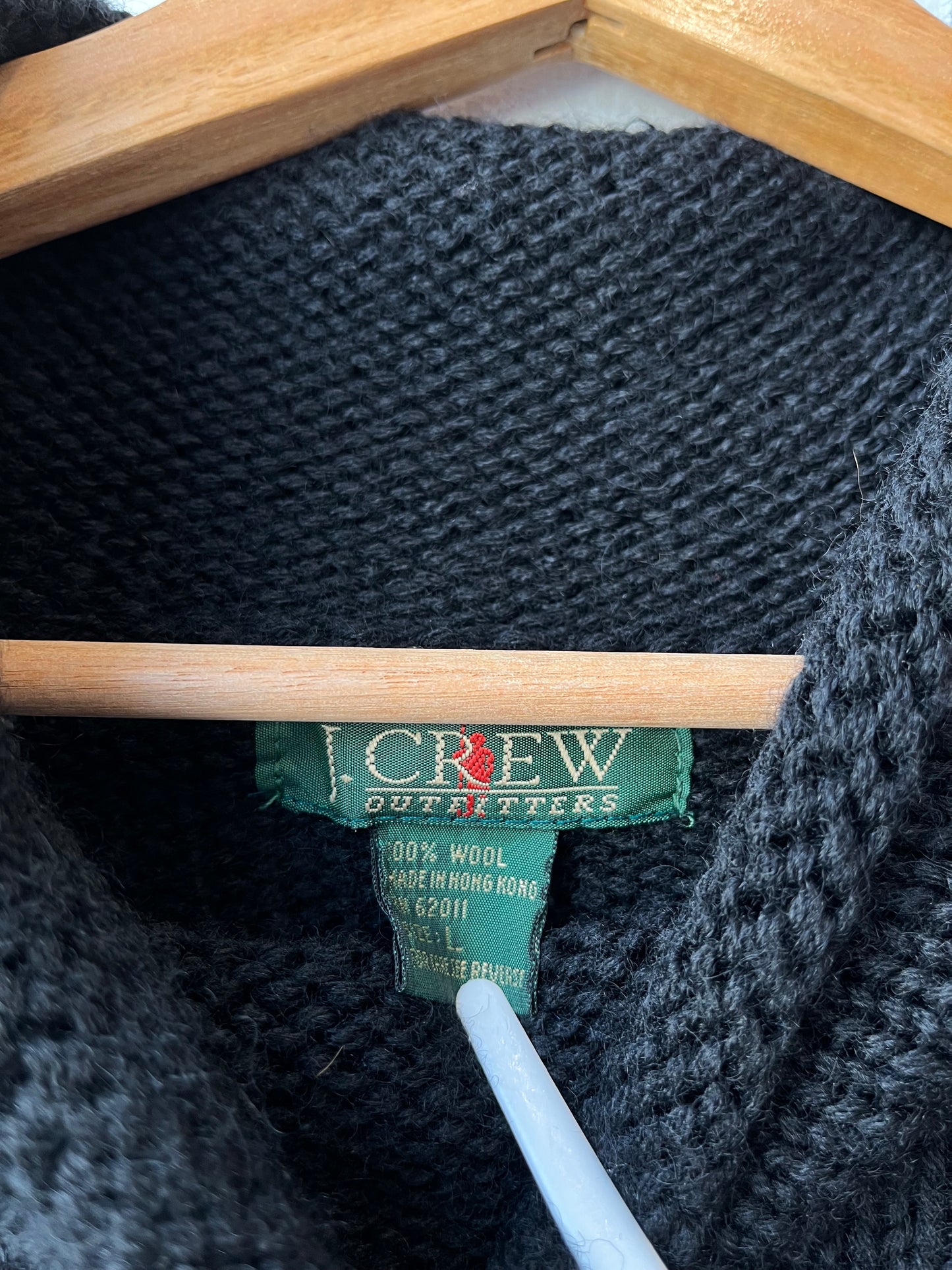 90's J. Crew Black Roll Neck Sweater