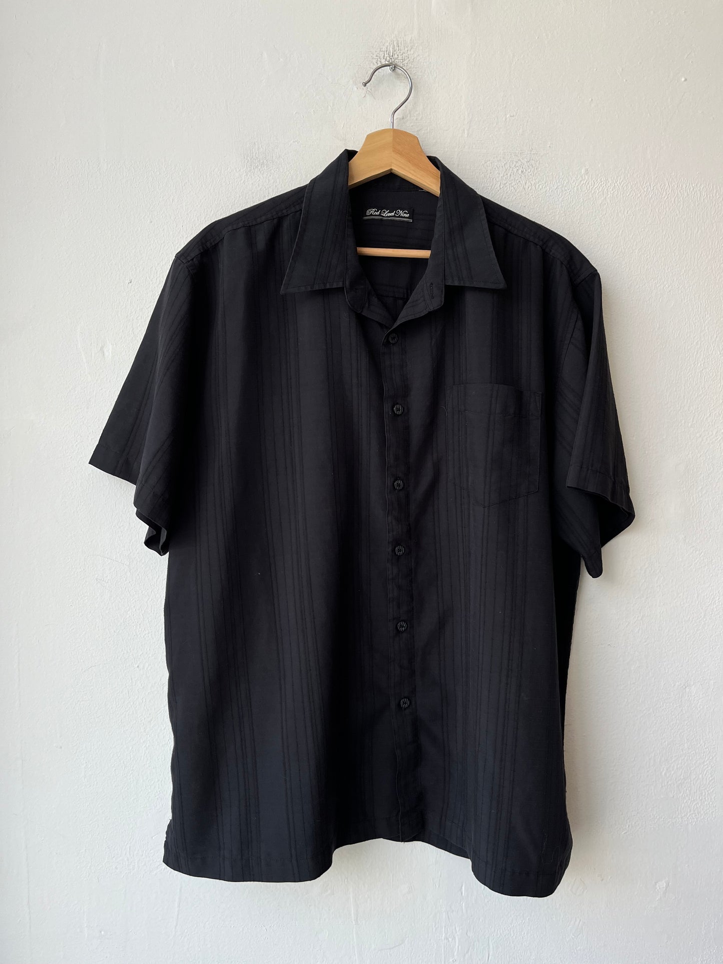 Y2K Black Button Down Shirt