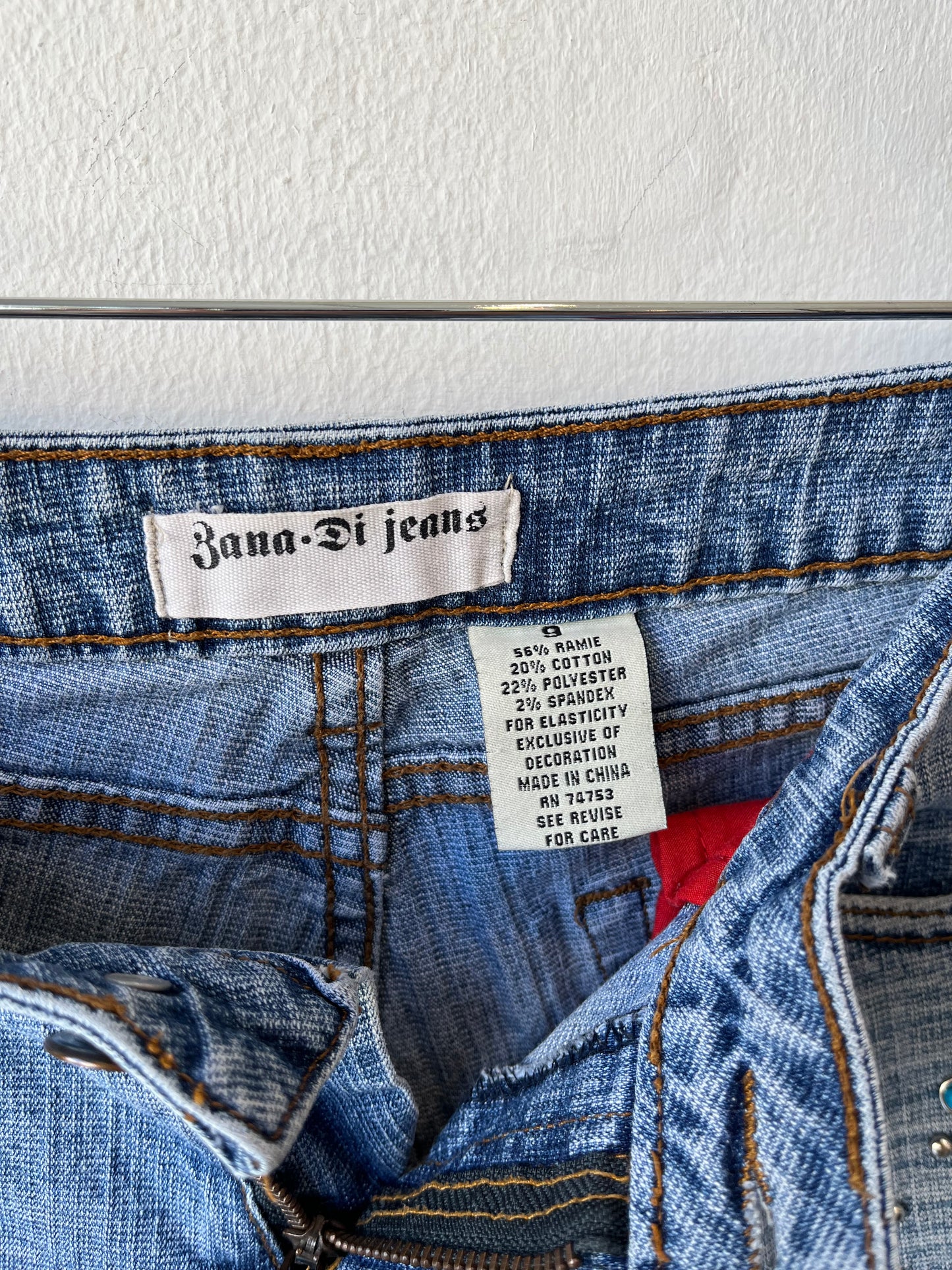 Y2K Low Rise Studded Jeans 30”