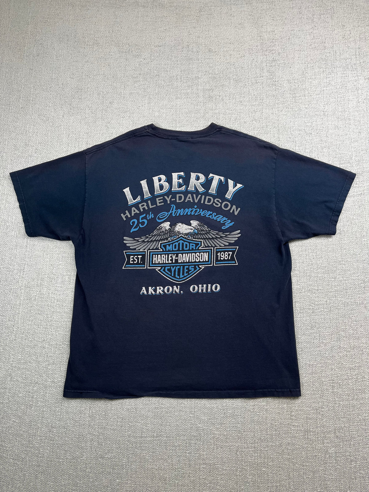 Y2K Harley Davidson Akron T-Shirt