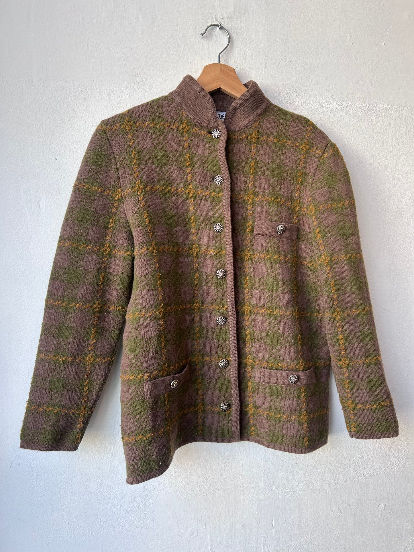 60’s Escorpion Wool Plaid Sweater