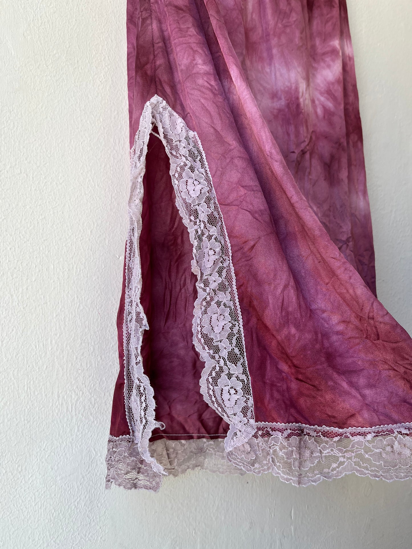 90's Pink Slip Skirt