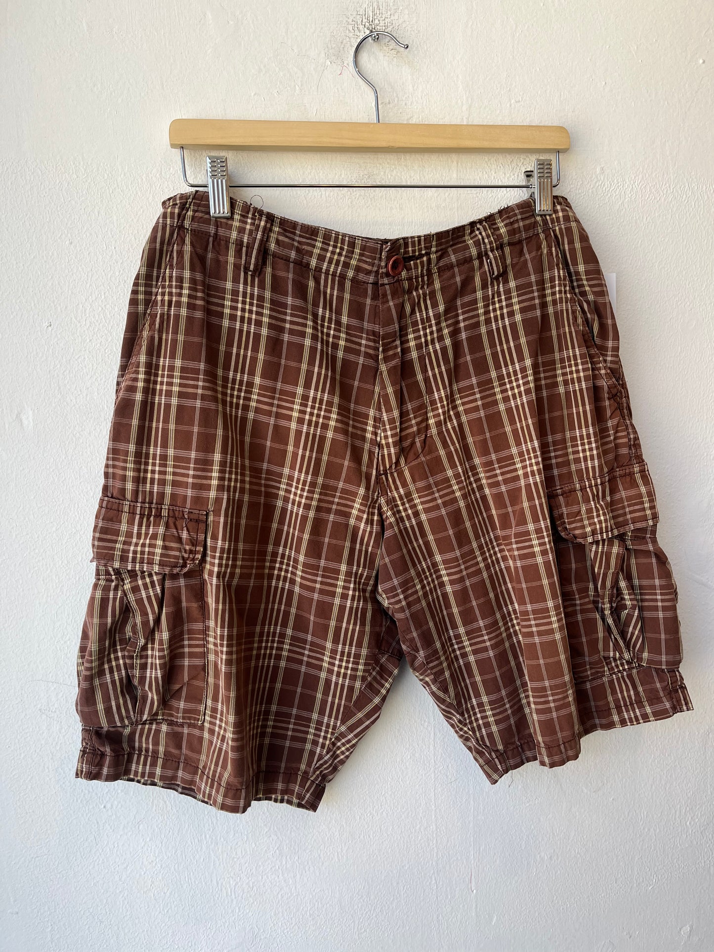Y2K Stüssy Plaid Shorts 28-32"
