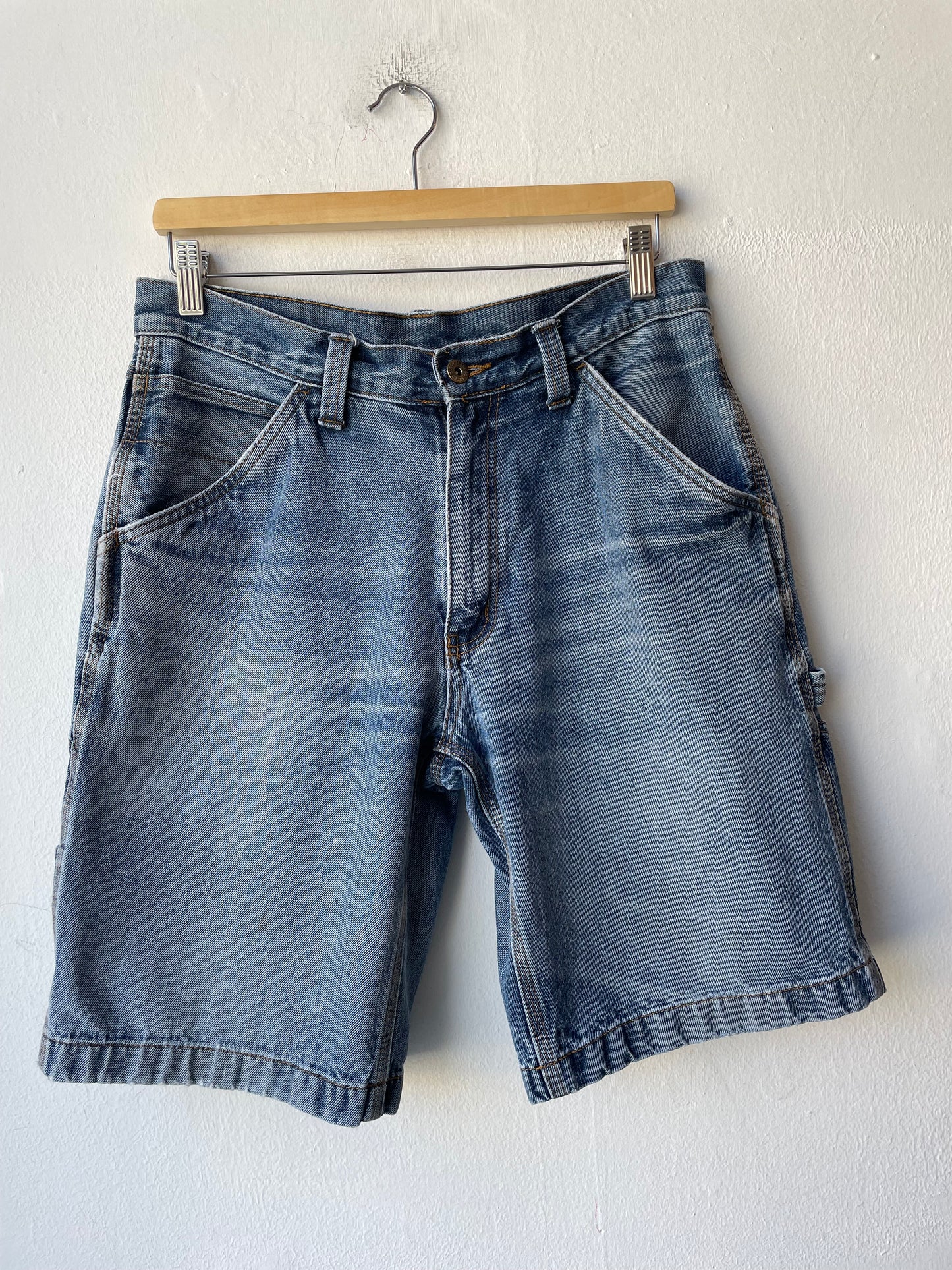 Y2K Denim Carpenter Shorts 32”