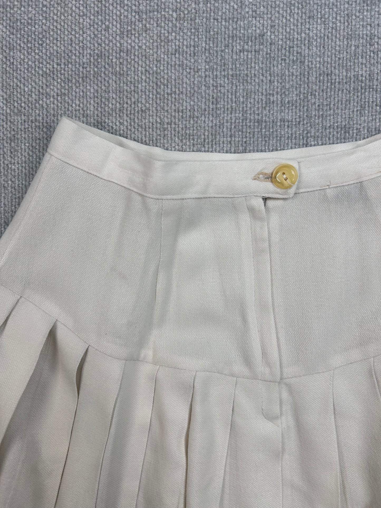 80's White Cheer Skirt