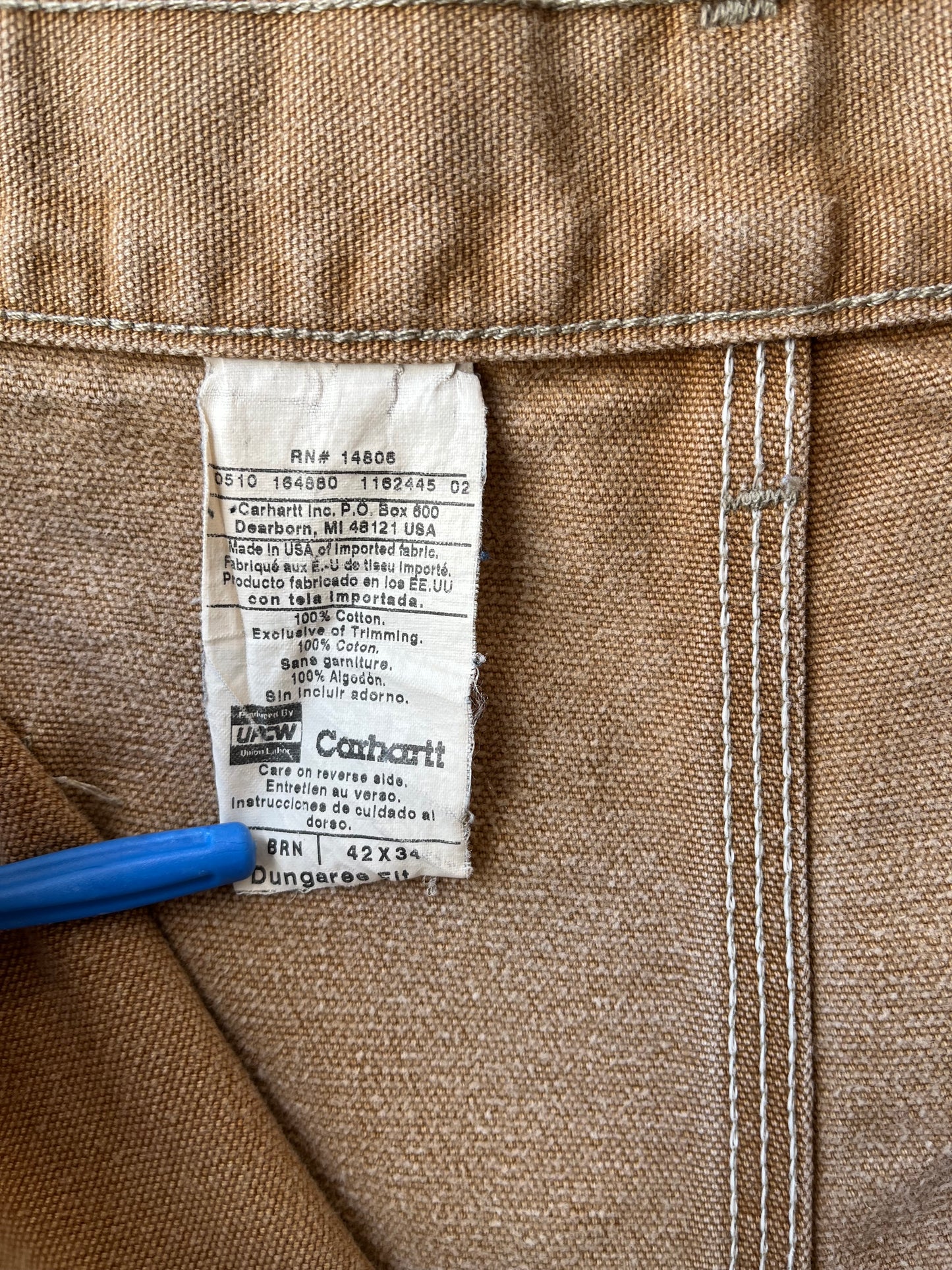 Y2K Carhartt Double Knee Pants 40"