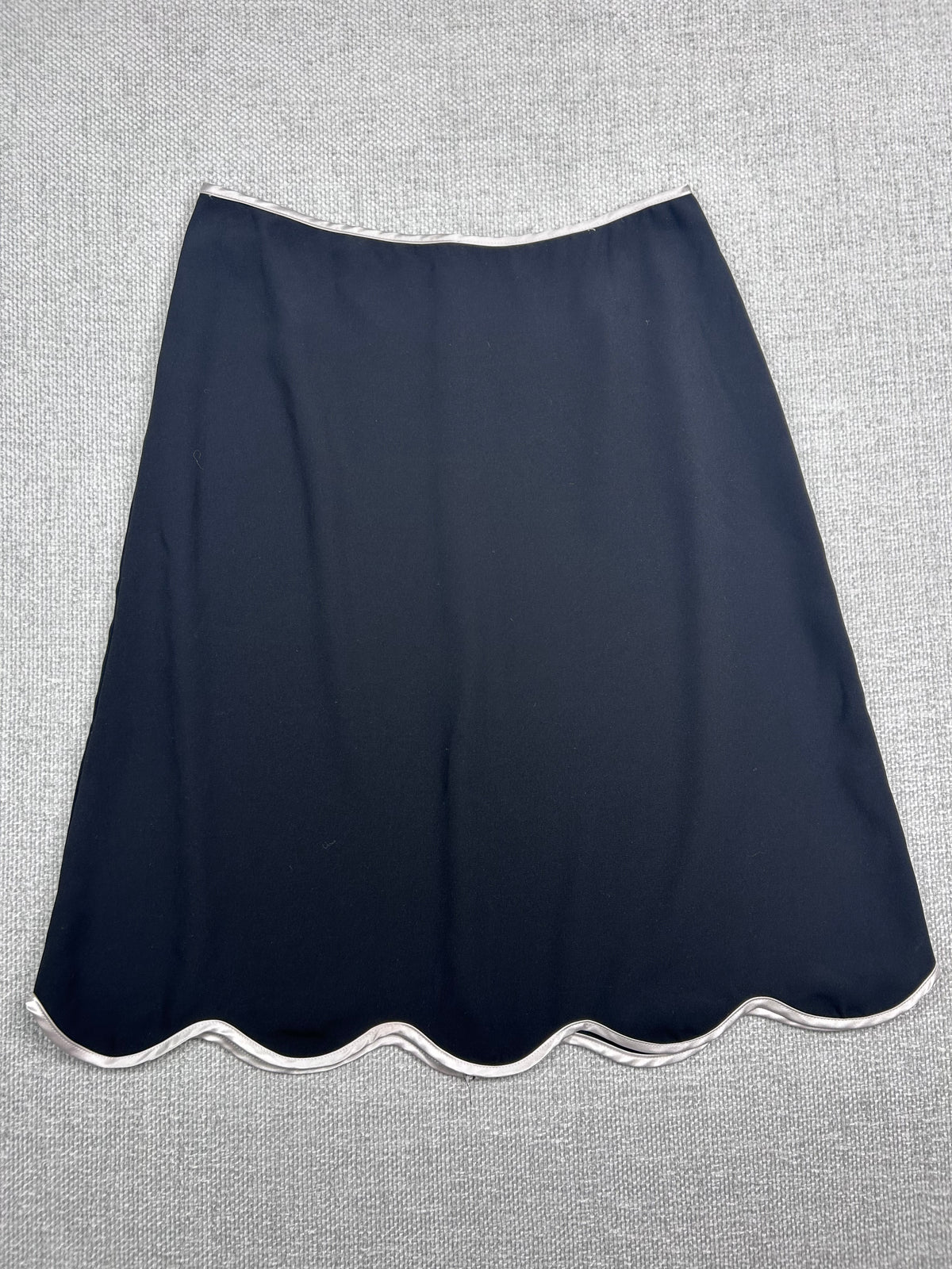 Y2K Scallop Trim Midi Skirt 29"