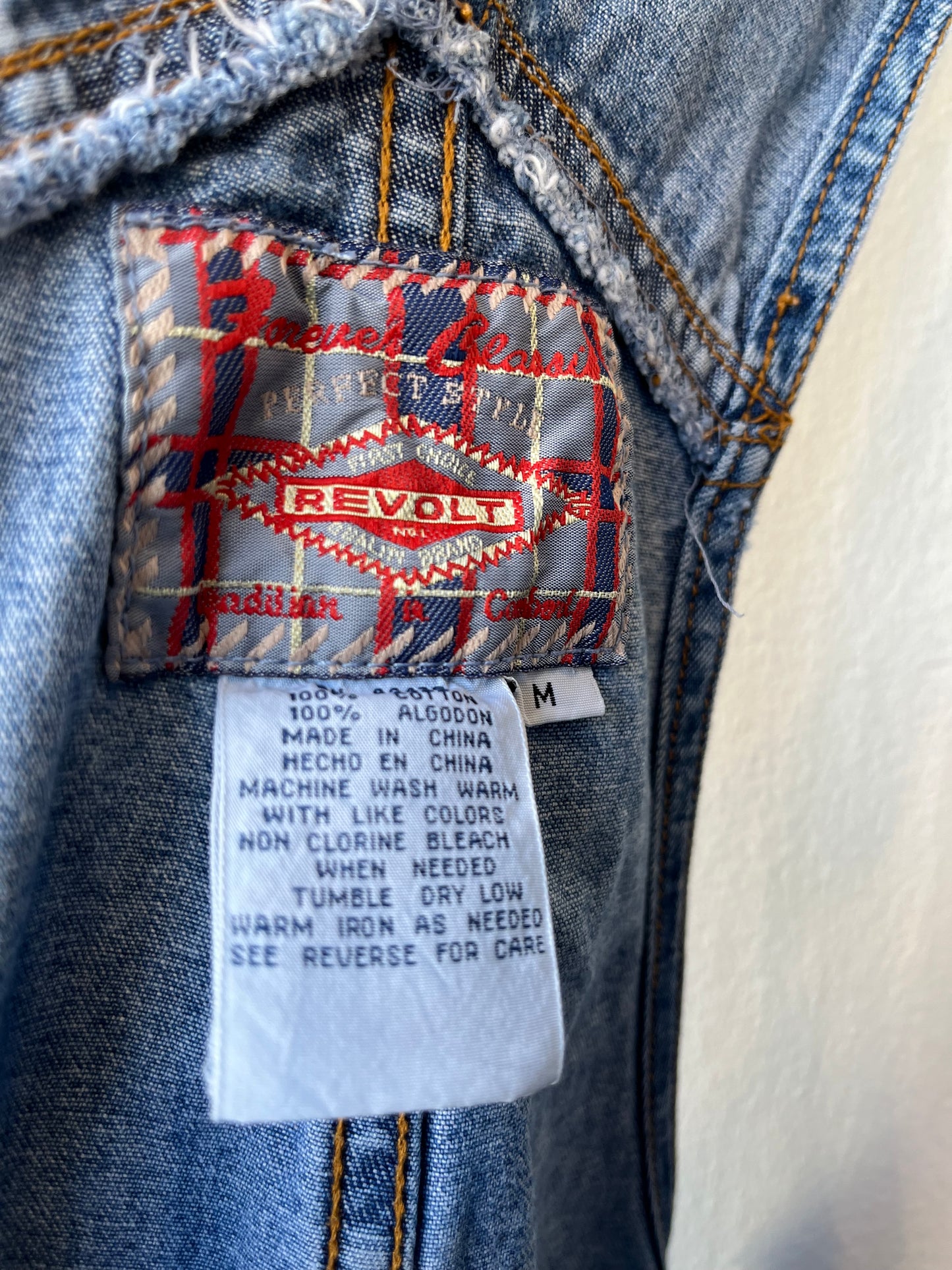 90's Revolt Denim Overalls