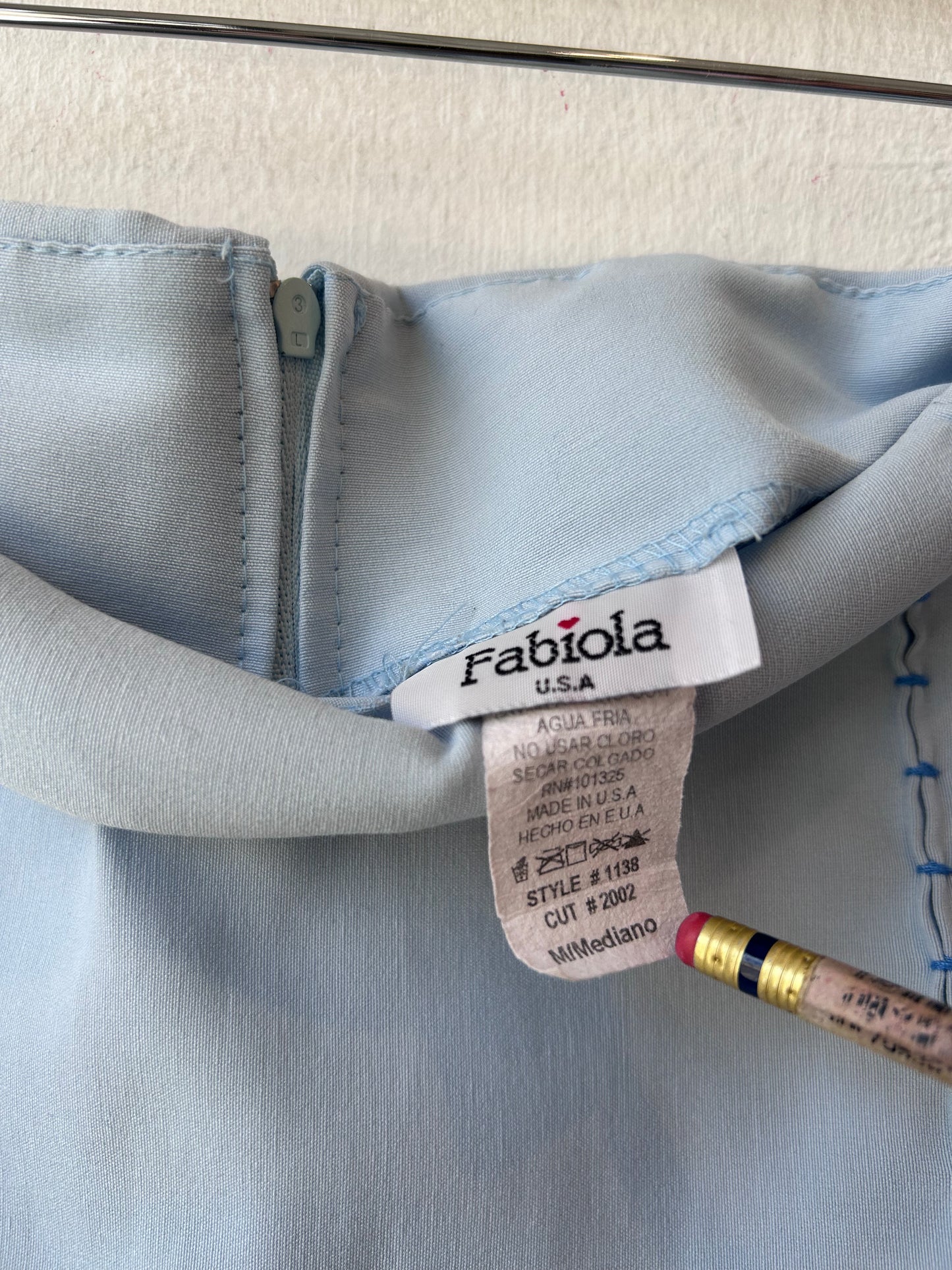 90’s Blue Stitch Skirt 26"
