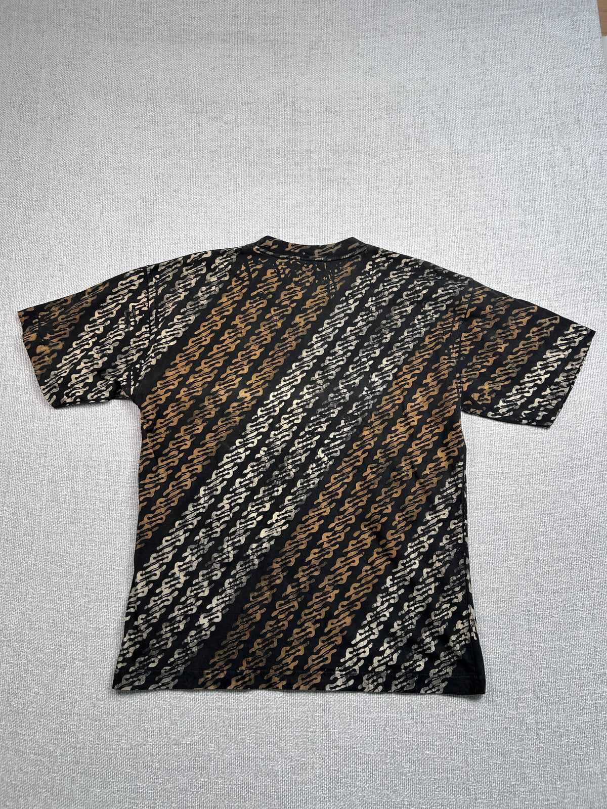 Y2K Patterned Black T-Shirt