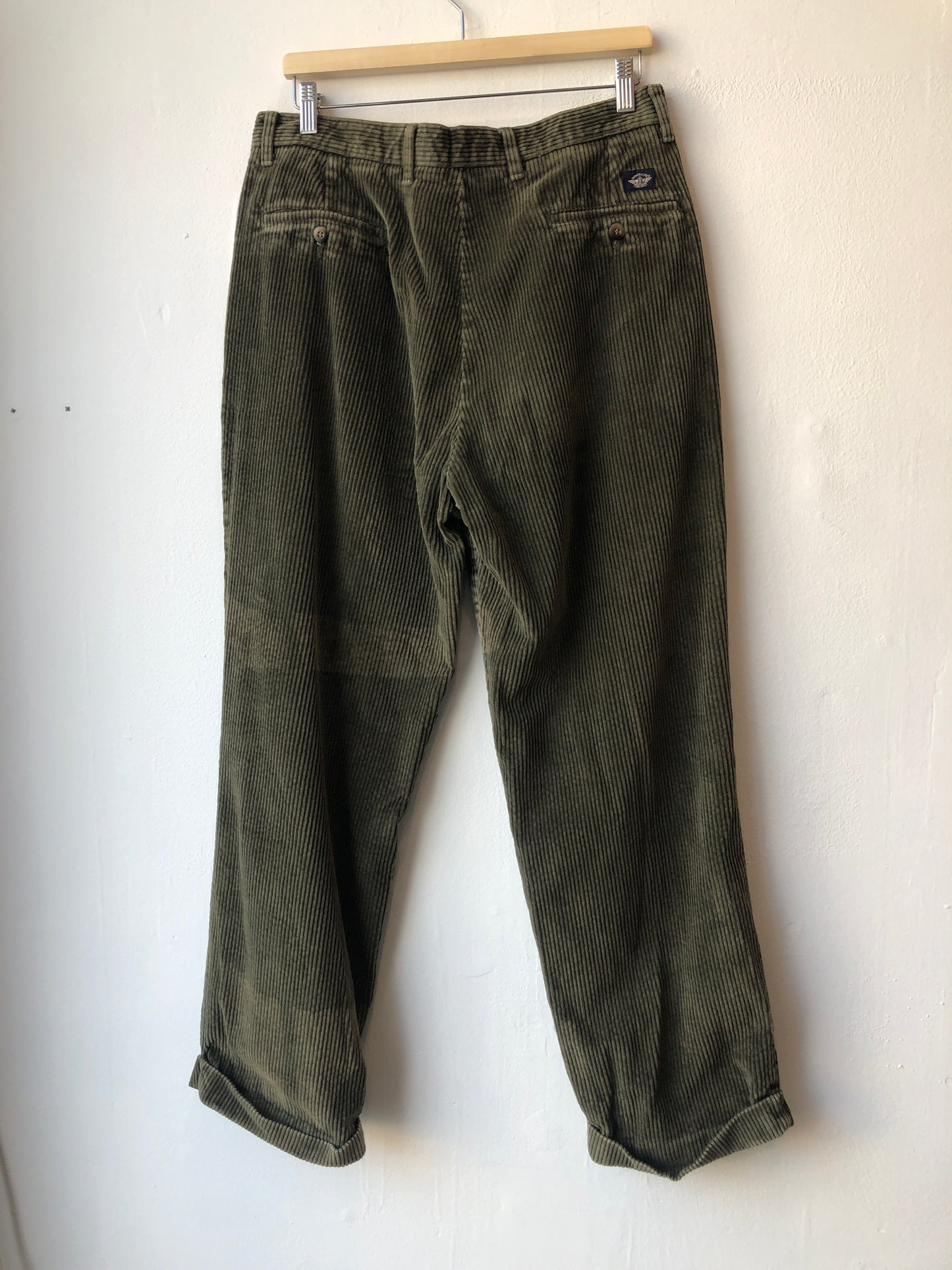 Y2K Green Corduroy 35"