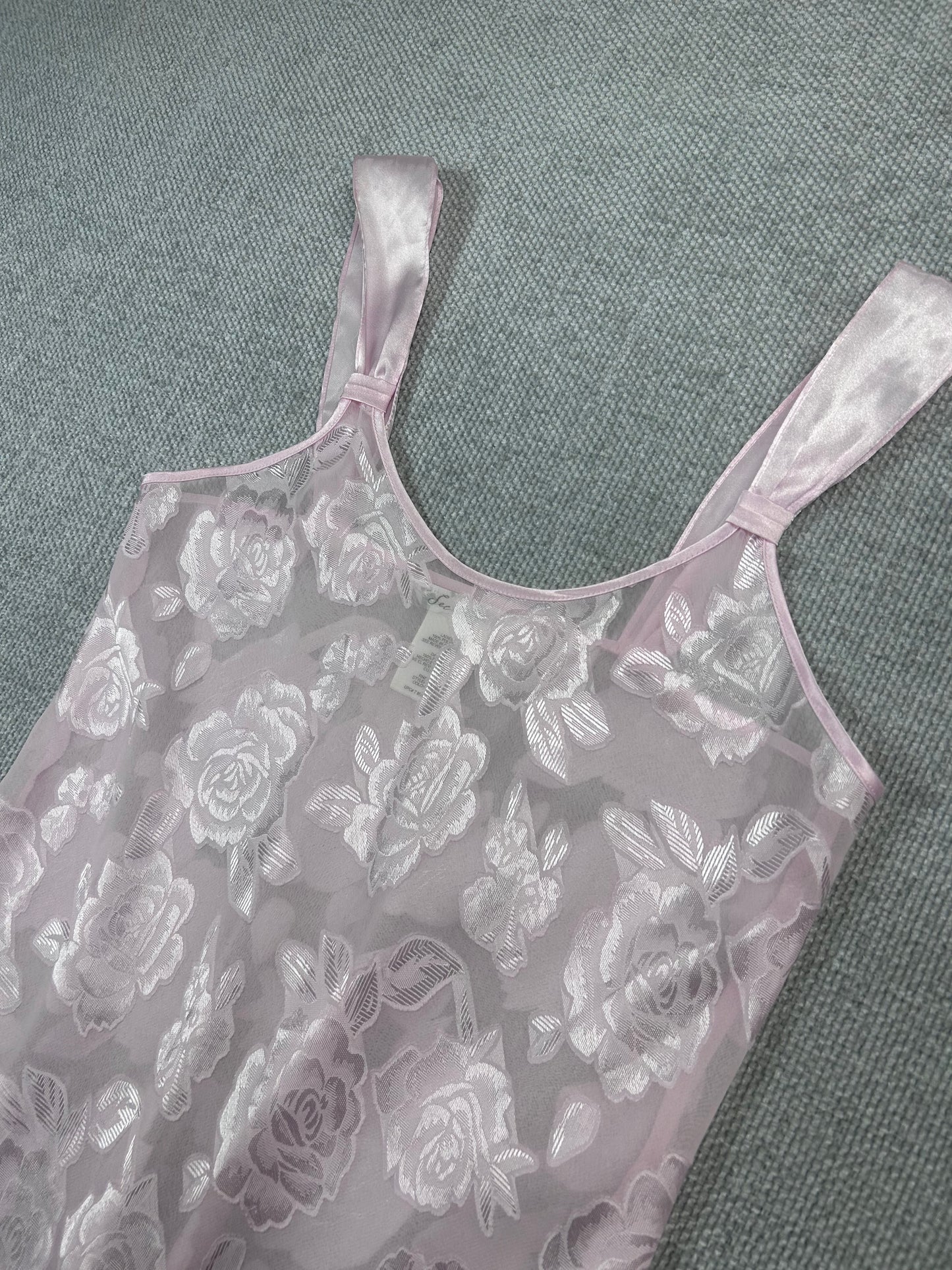 90's Pink Floral Slip