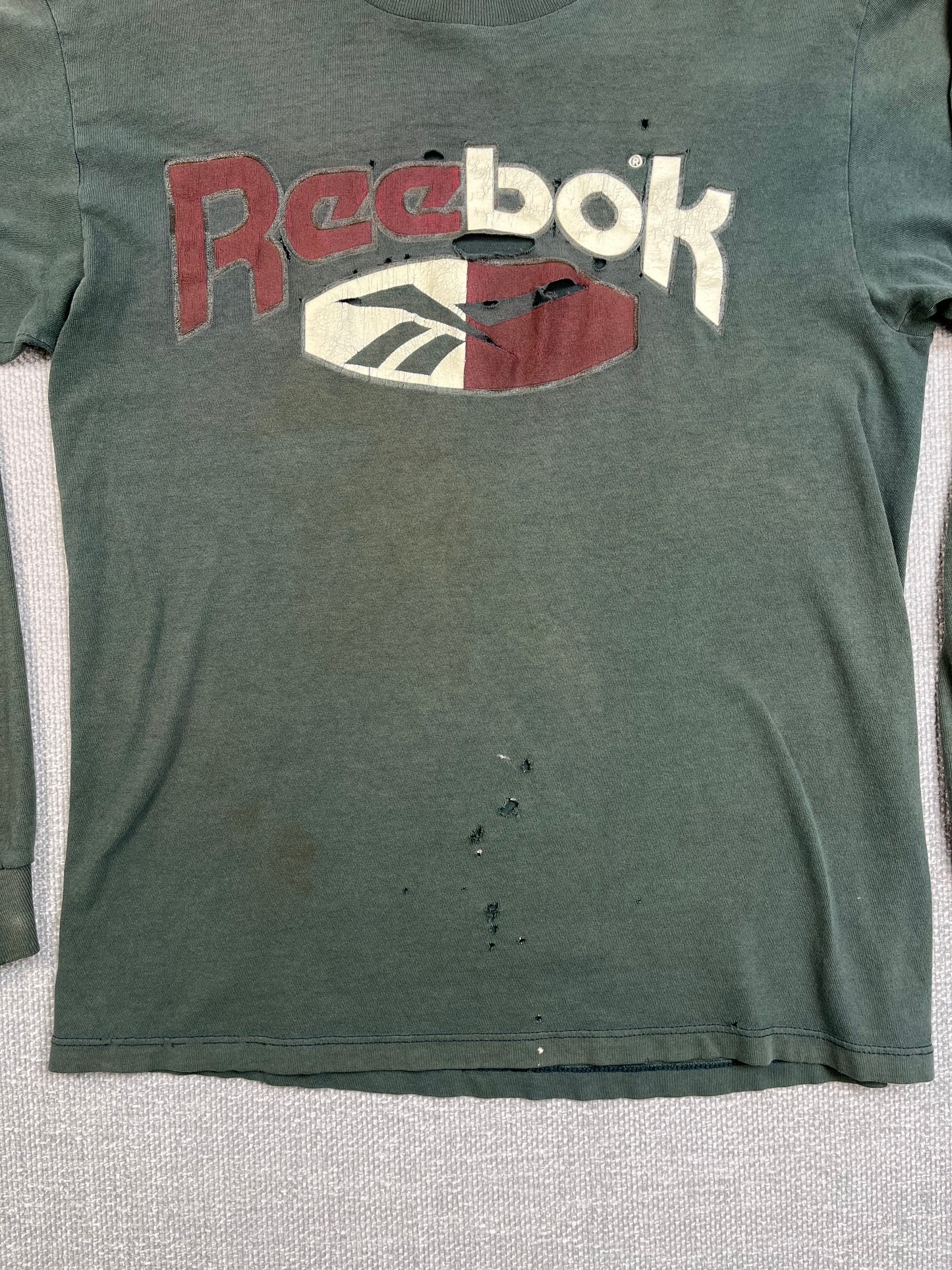 90's Reebok Distressed Long Sleeve