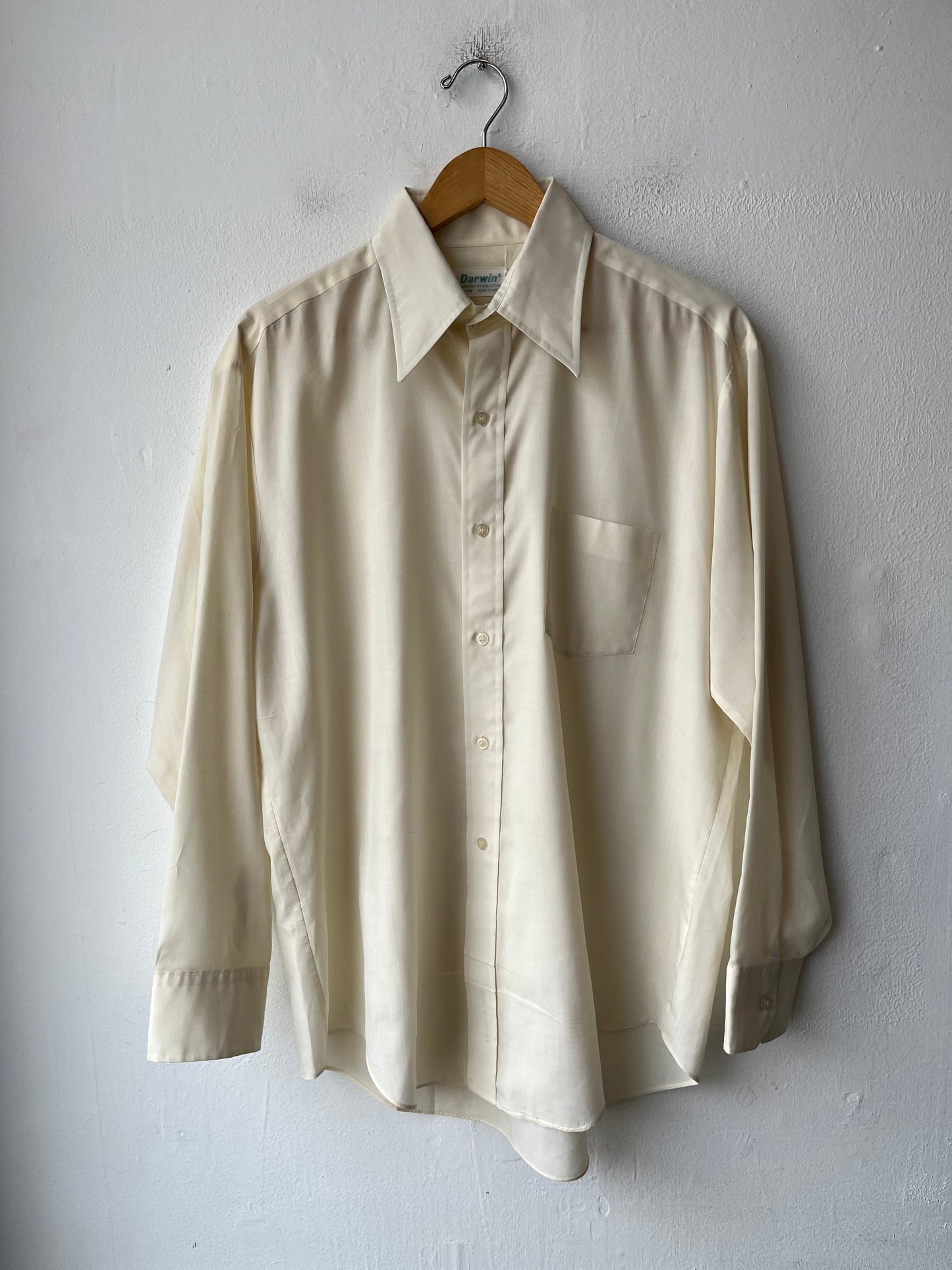 80’s White Dress Shirt