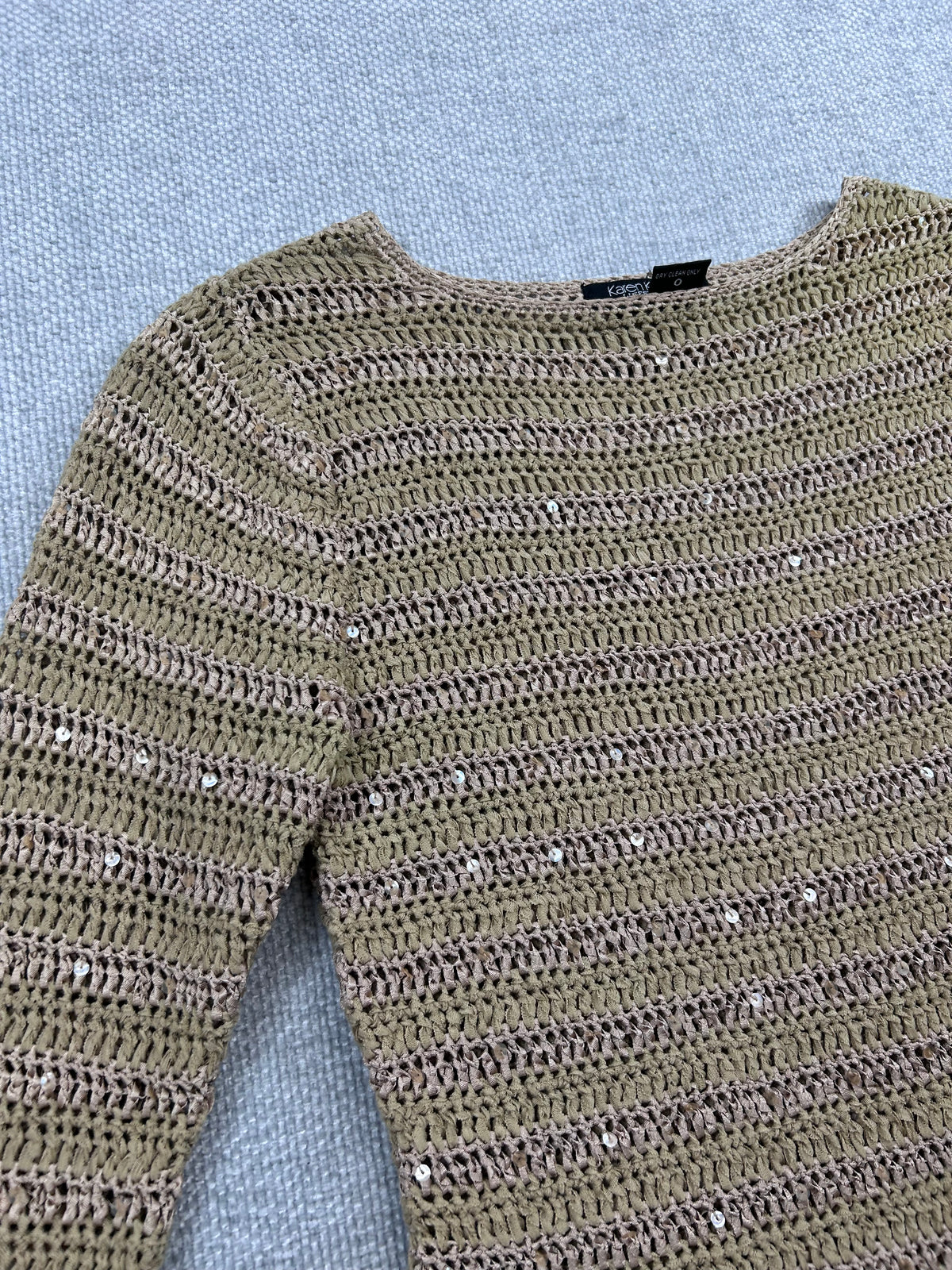 Y2K Knit 3/4 Sleeve Top