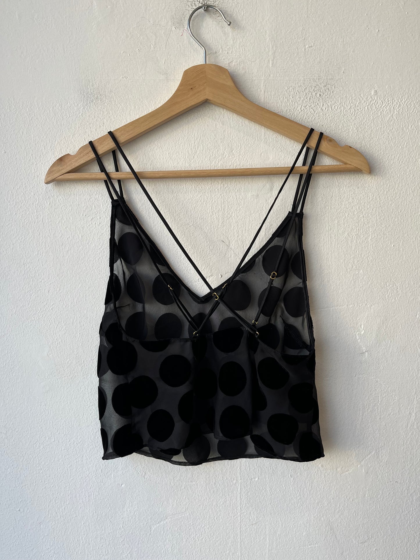 Y2K Mesh Polka Dot Top