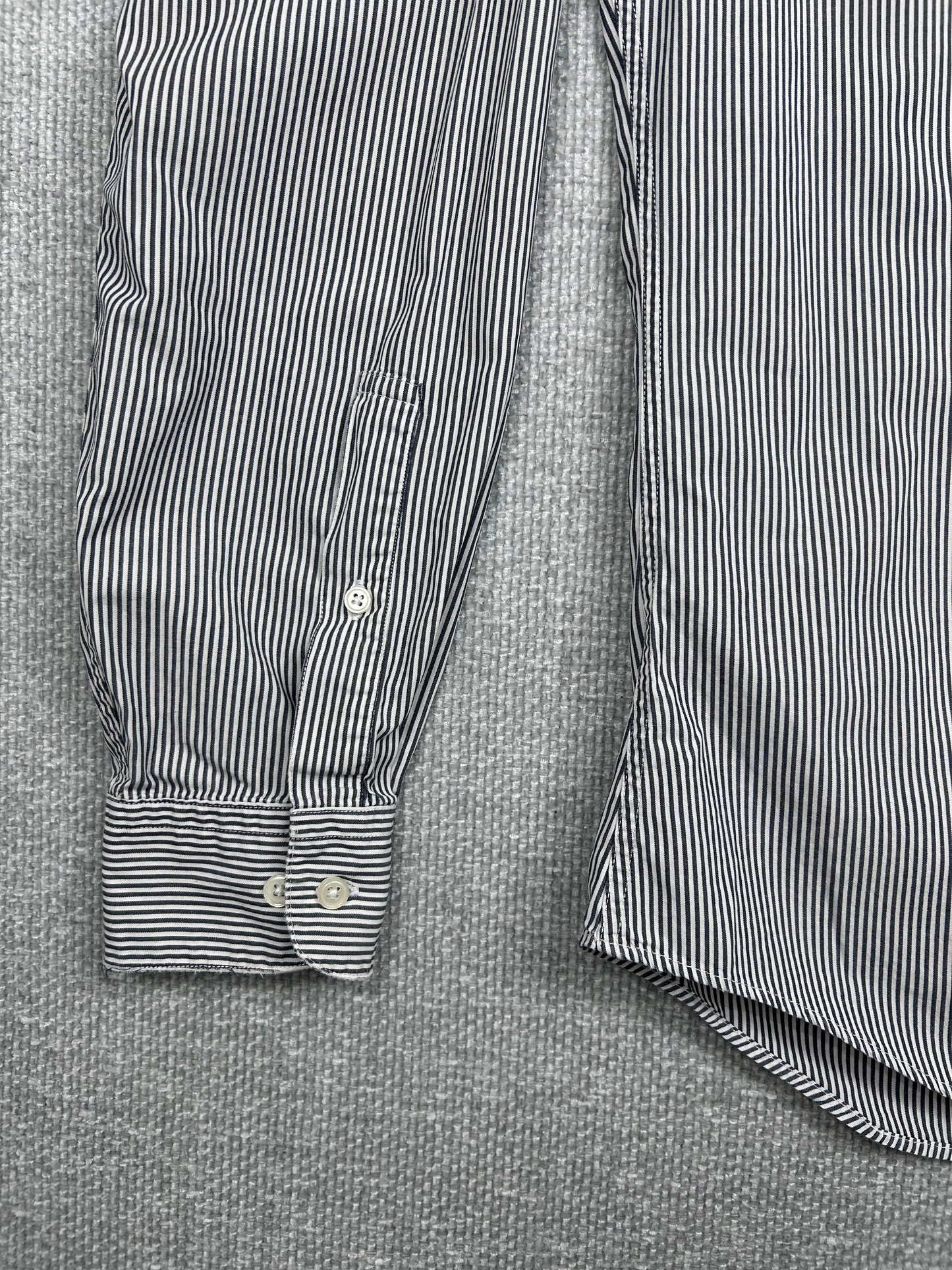 Y2K Striped Button Down