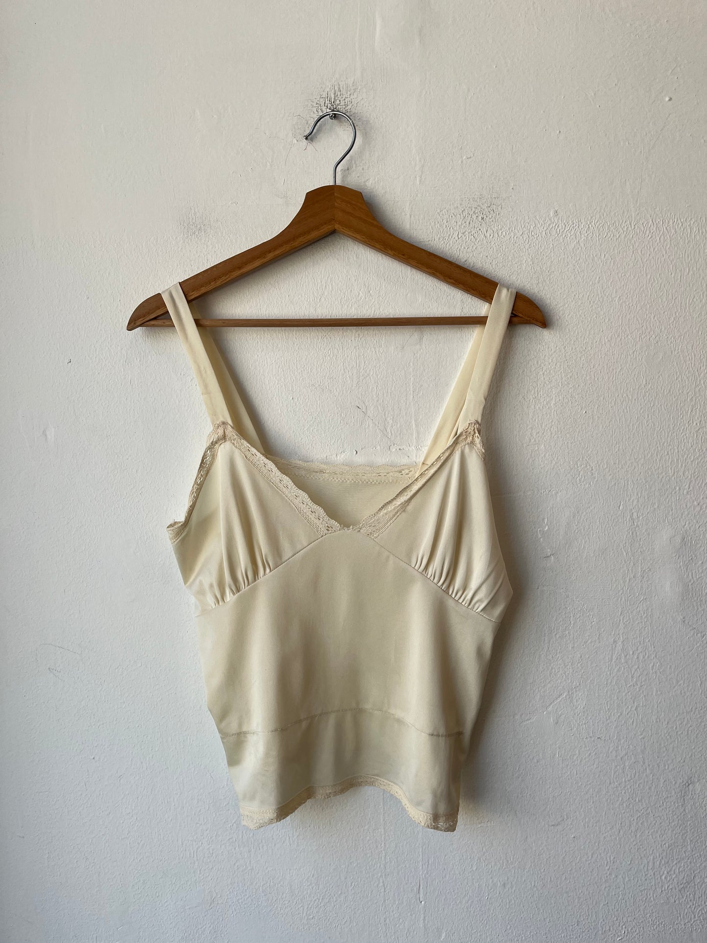 80's White Lace Camisole