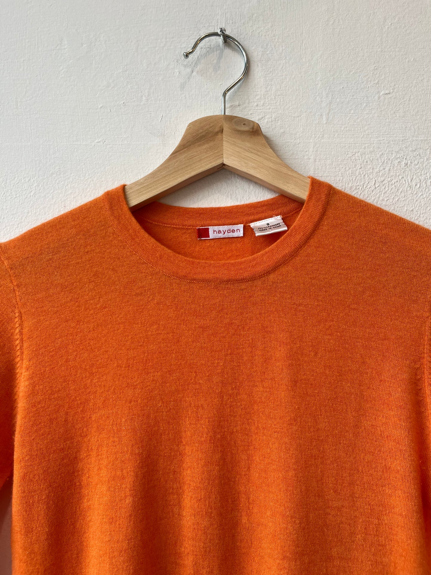 Orange Cashmere Sweater