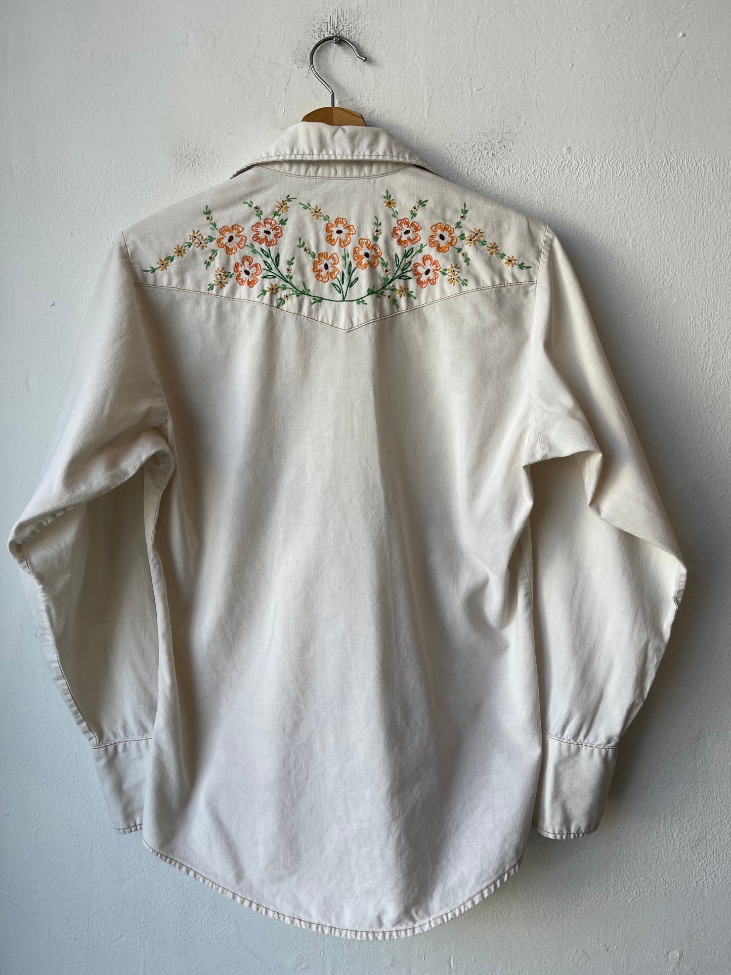 70's Embroidered Pearl Snap Shirt