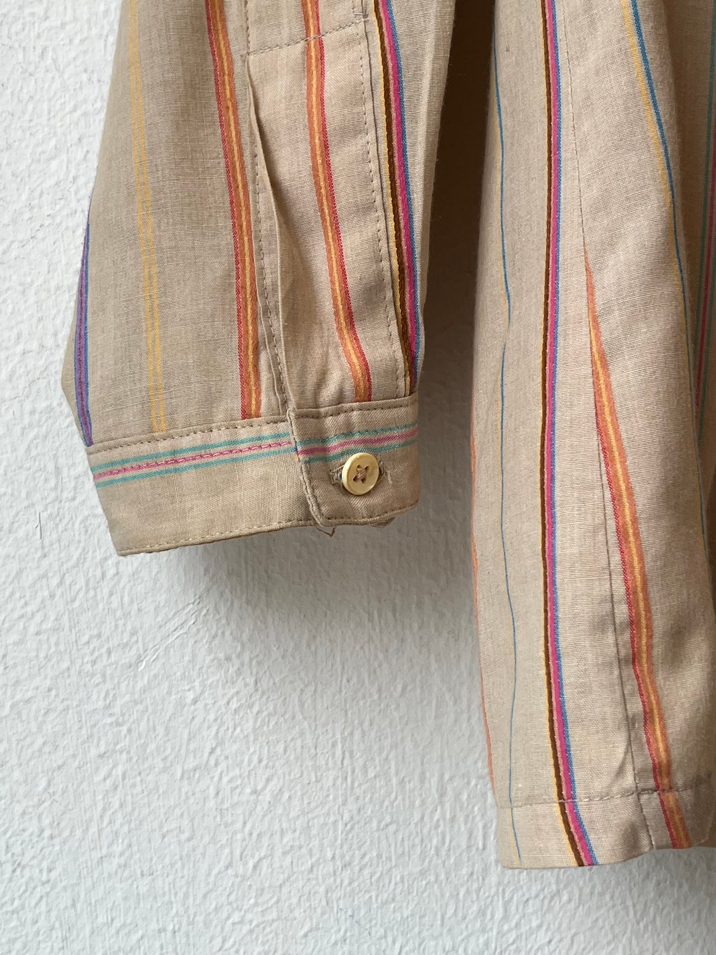 80's Striped Button Down Shirt