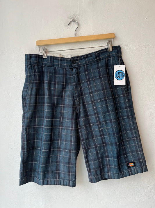 Y2K Plaid Dickies Shorts 34"