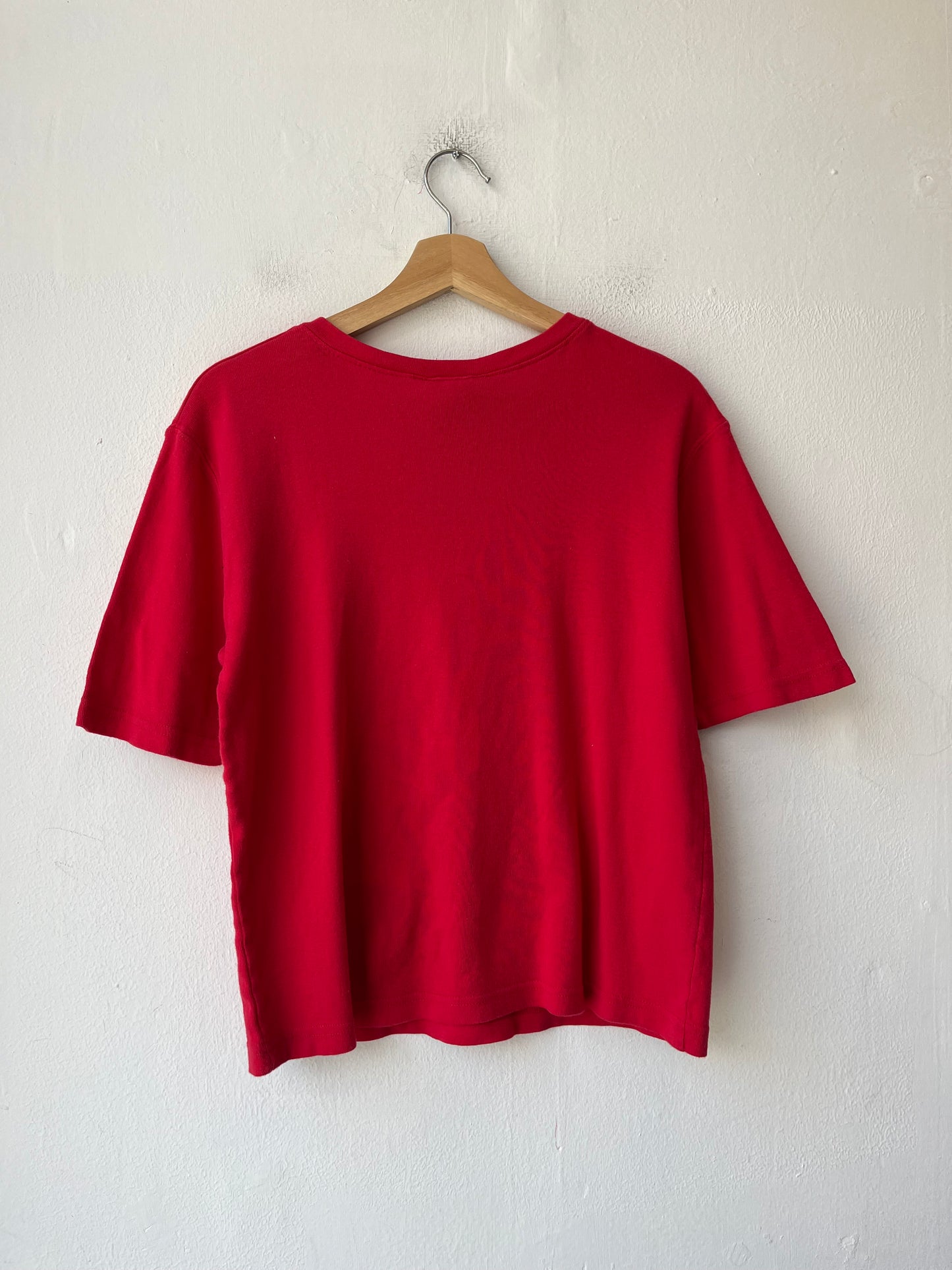 90's Red Cotton Football Shirt