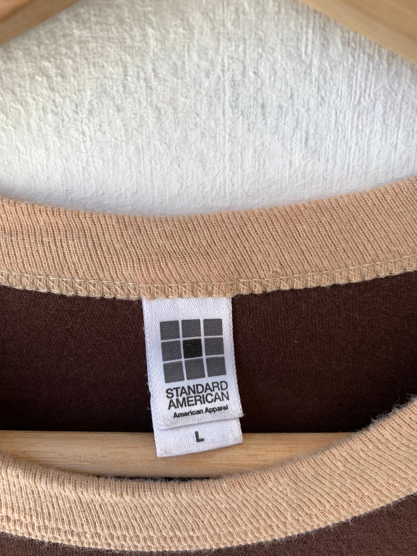 Y2K Brown Ringer T-Shirt