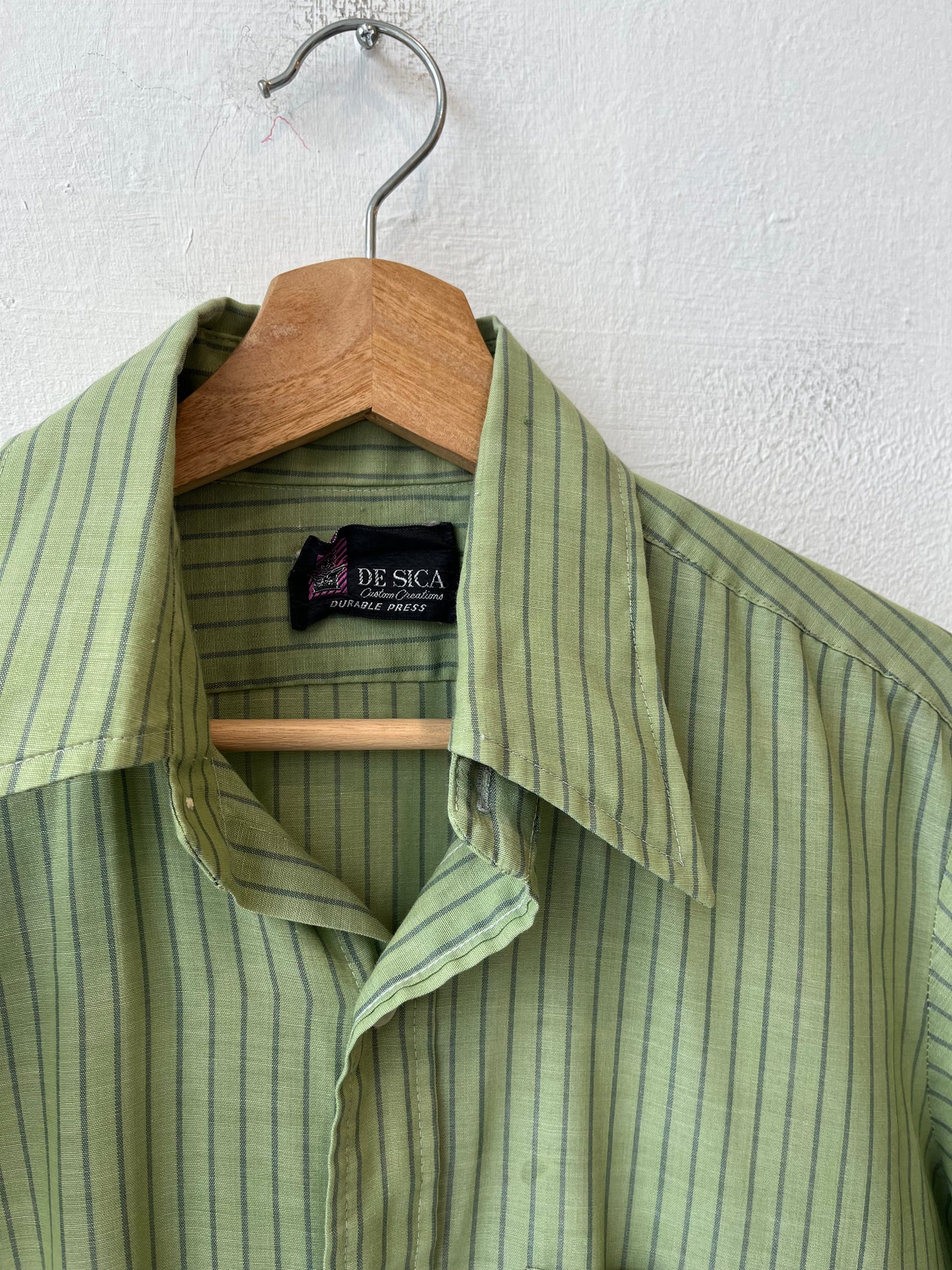 70's Green Striped Shirt