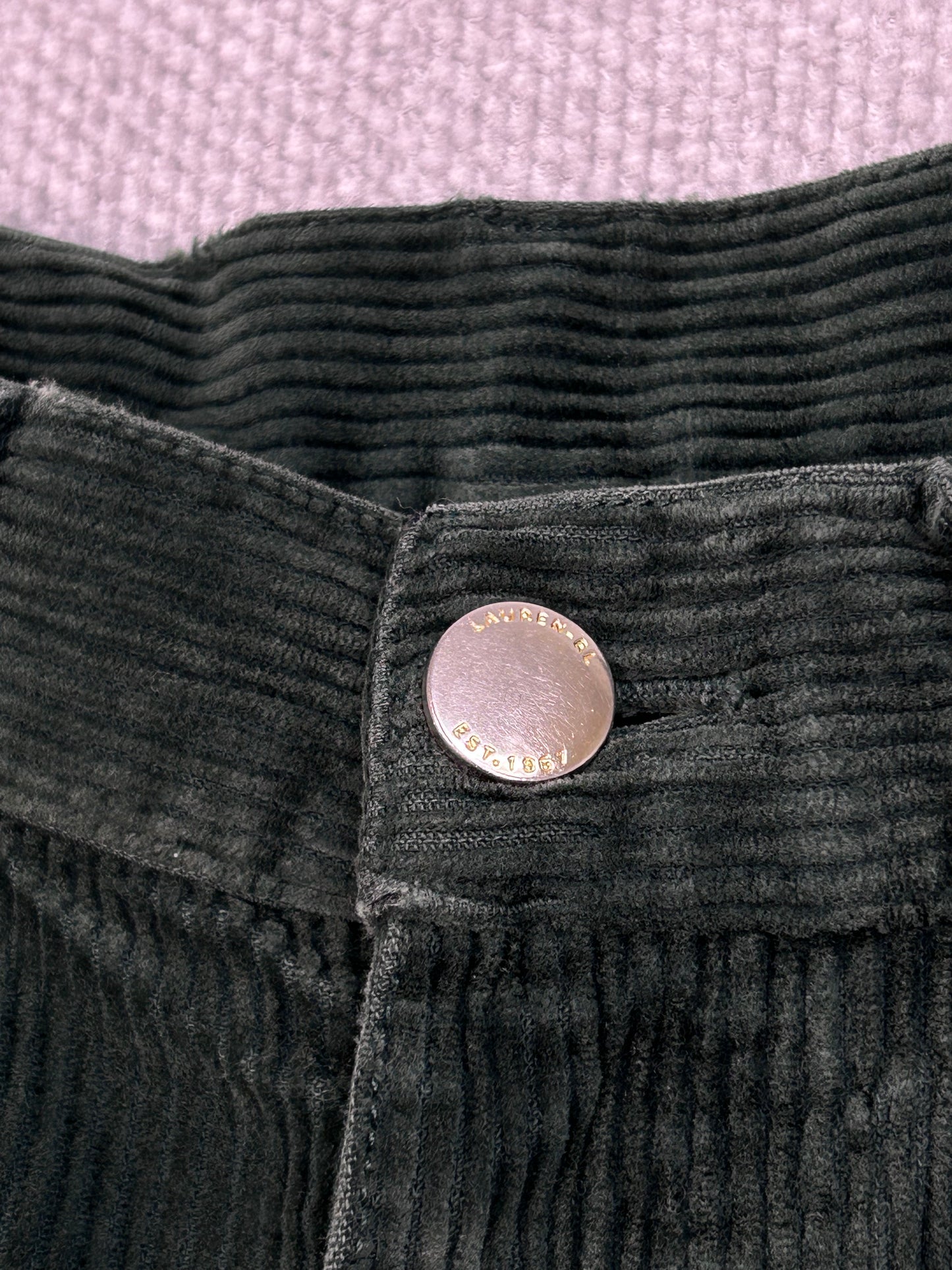 90's Ralph Lauren Green Corduroy Pants 25"