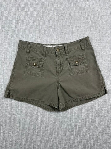 Y2K Mudd Olive Mini Shorts 27"