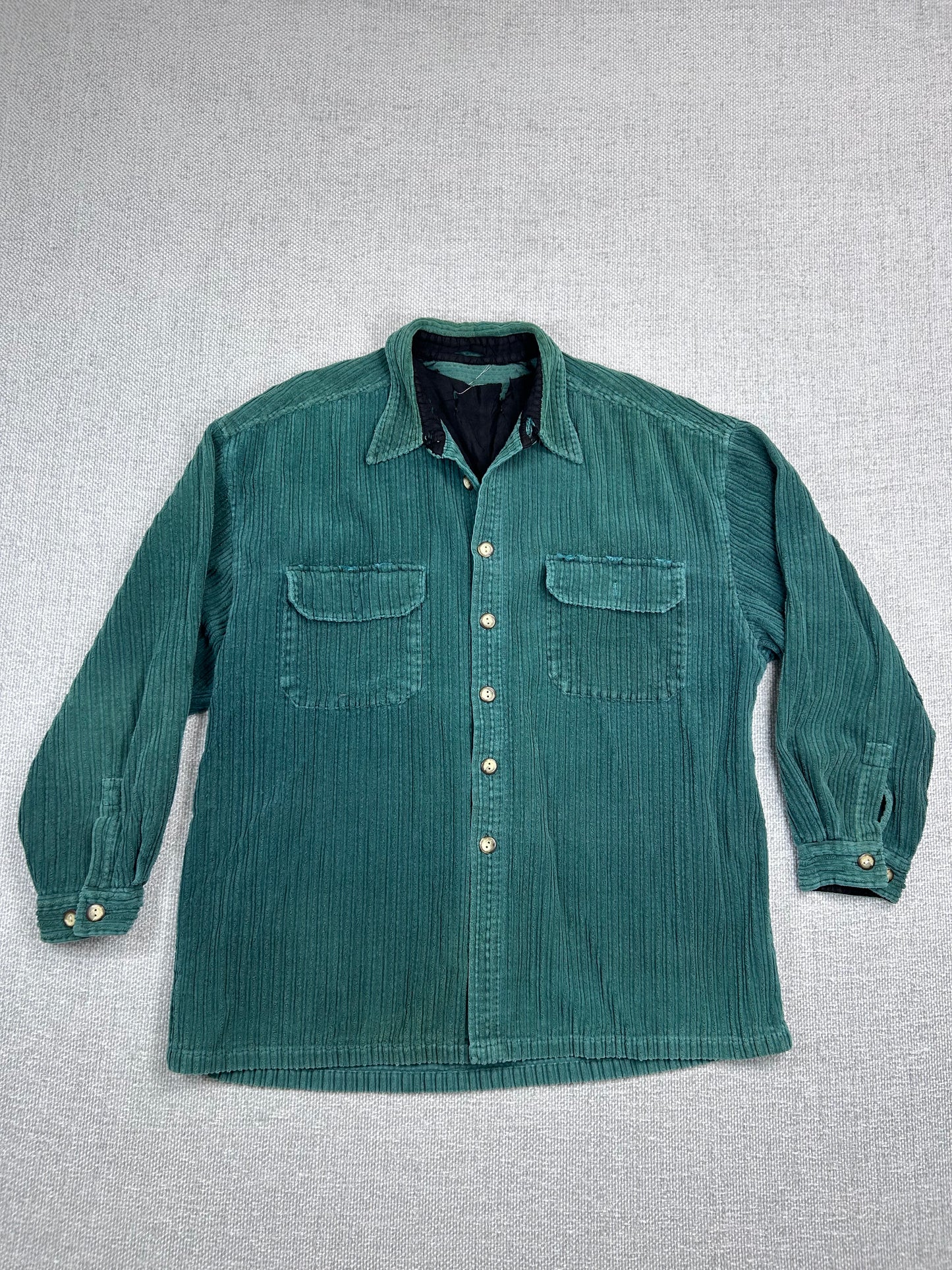 90's Green Corduroy Button Down Shirt