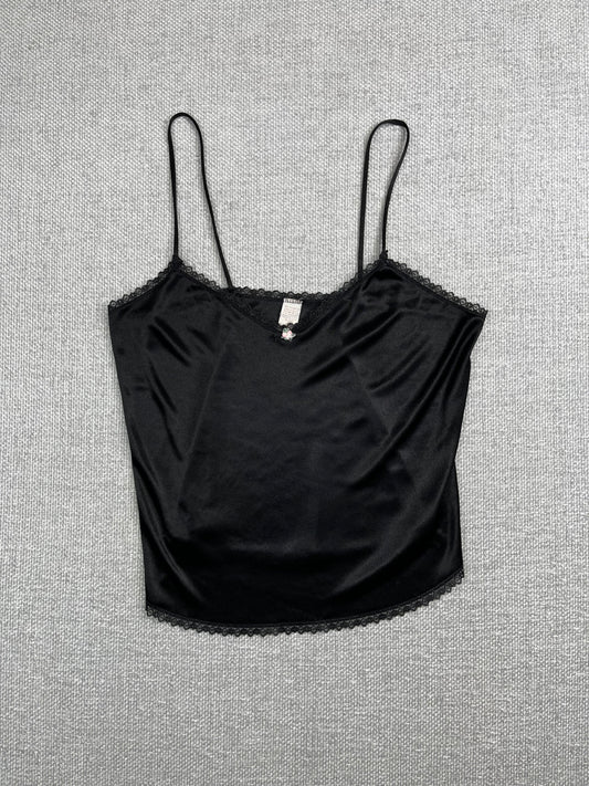 90's Black Satin Camisole